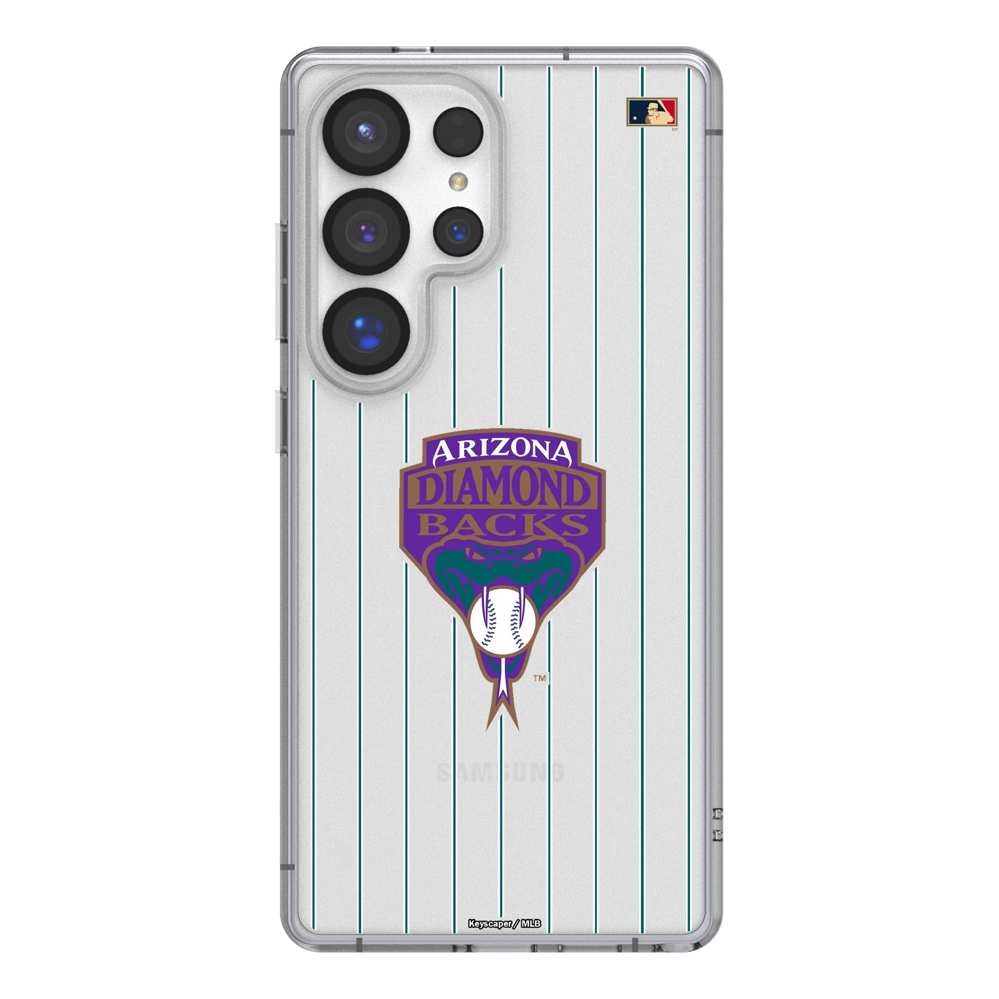 Arizona Diamondbacks 1999-2006 - Cooperstown Collection Pinstripe Clear Phone Case for Samsung Galaxy