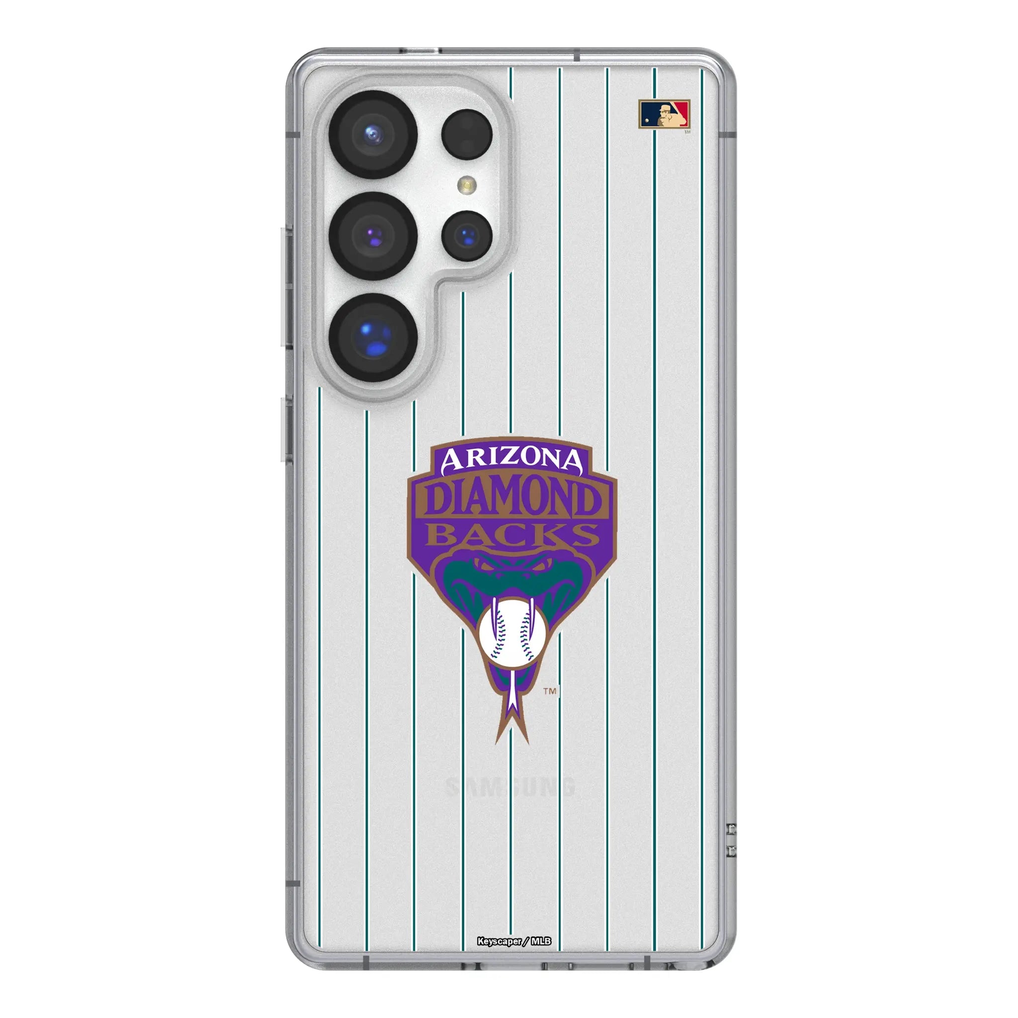 Arizona Diamondbacks 1999-2006 - Cooperstown Collection Pinstripe Clear Phone Case for Samsung Galaxy