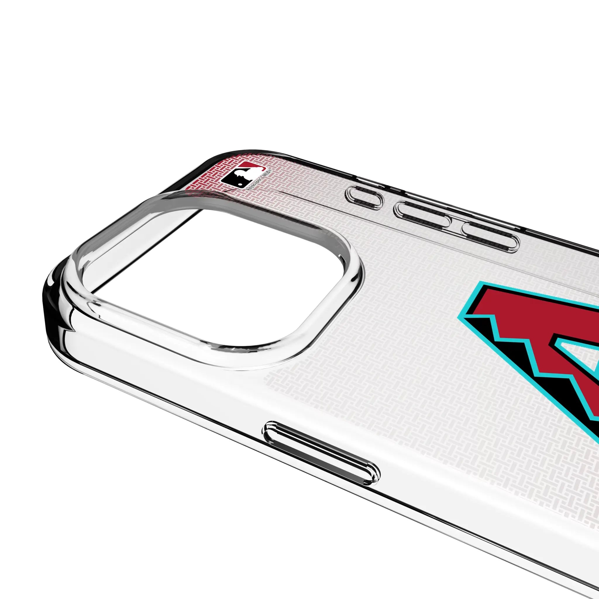 Arizona Diamondbacks Linen Clear Phone Case for Apple iPhone