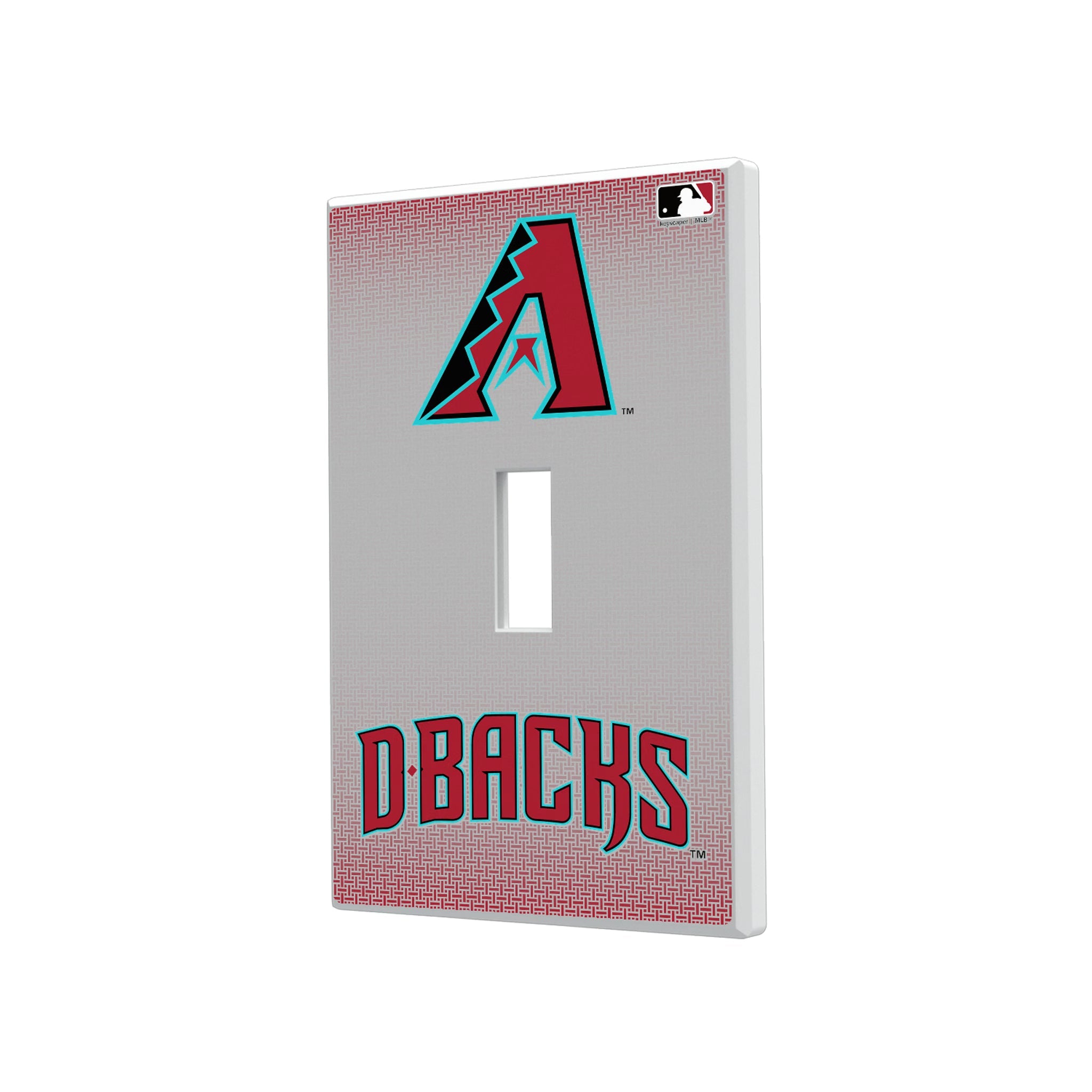 Arizona Diamondbacks Linen Hidden-Screw Light Switch Plate
