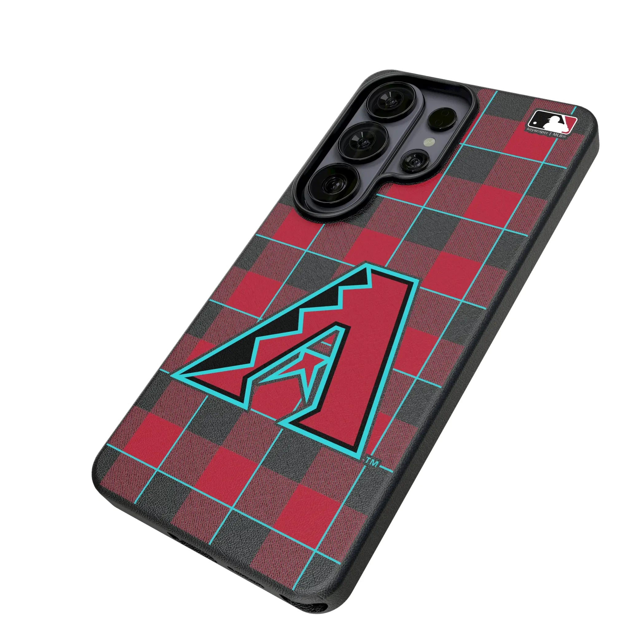 Arizona Diamondbacks Plaid MagSafe Compatible Phone Case for Samsung Galaxy