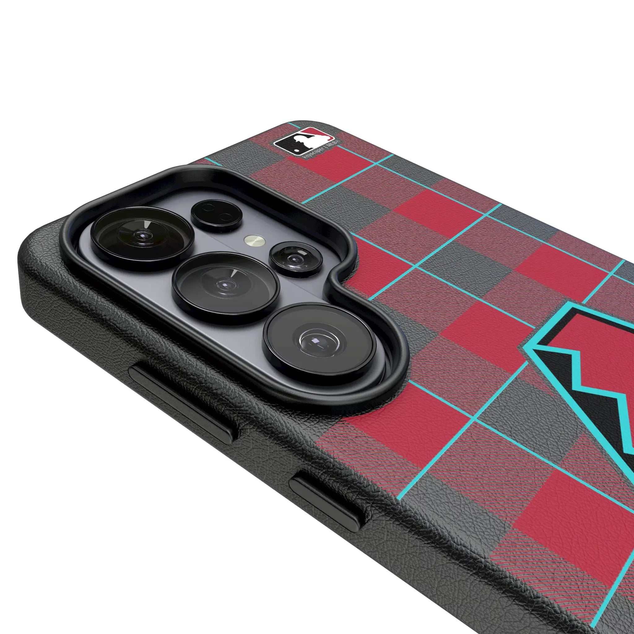 Arizona Diamondbacks Plaid MagSafe Compatible Phone Case for Samsung Galaxy