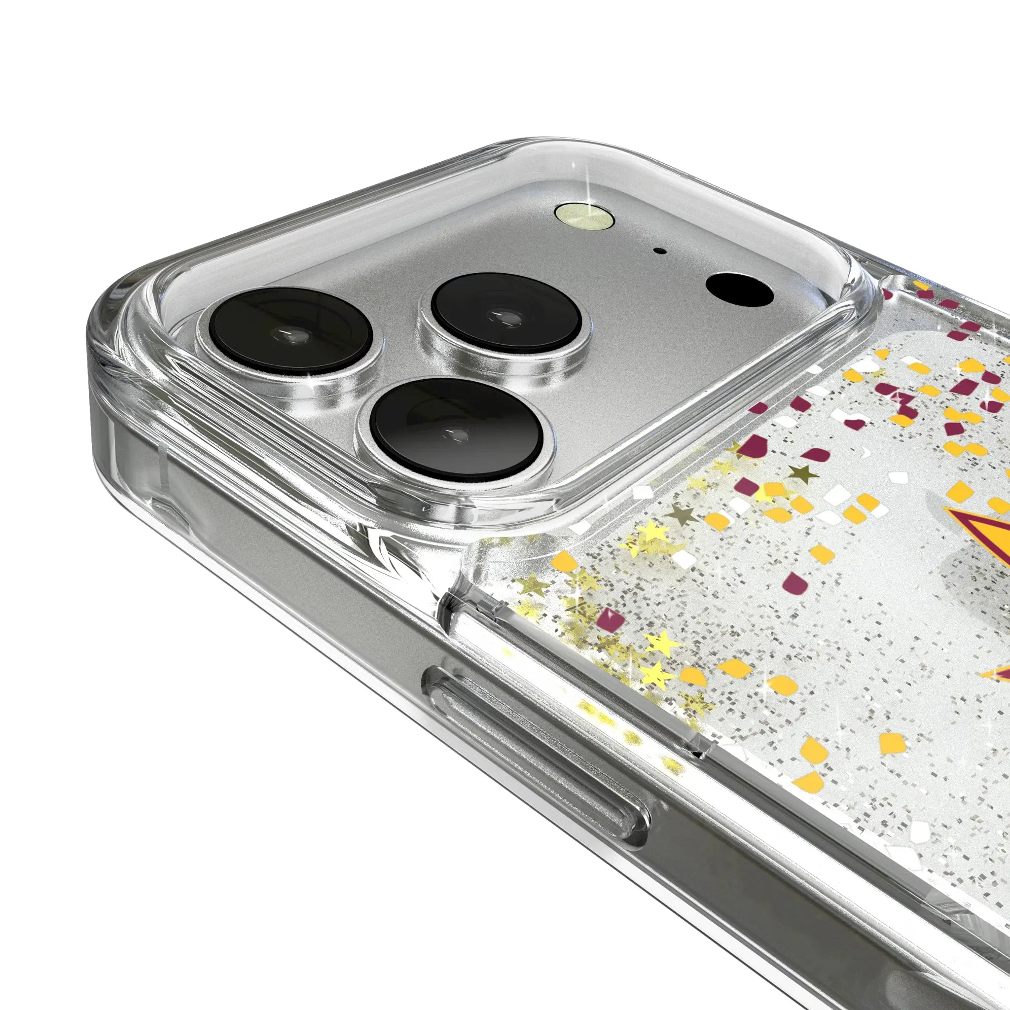 Arizona State University Sun Devils Confetti Glitter Phone Case for Apple iPhone