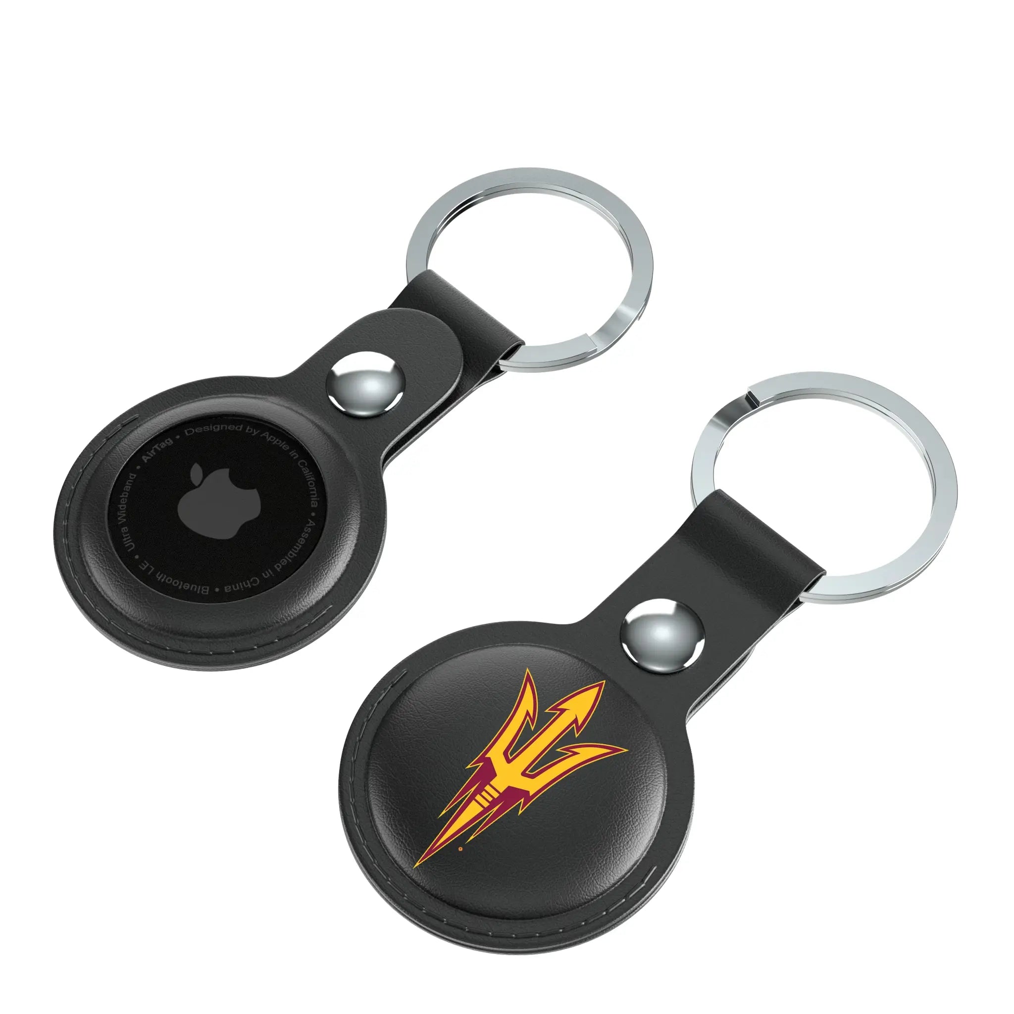 Arizona State University Sun Devils Insignia Black Airtag Holder 2-Pack