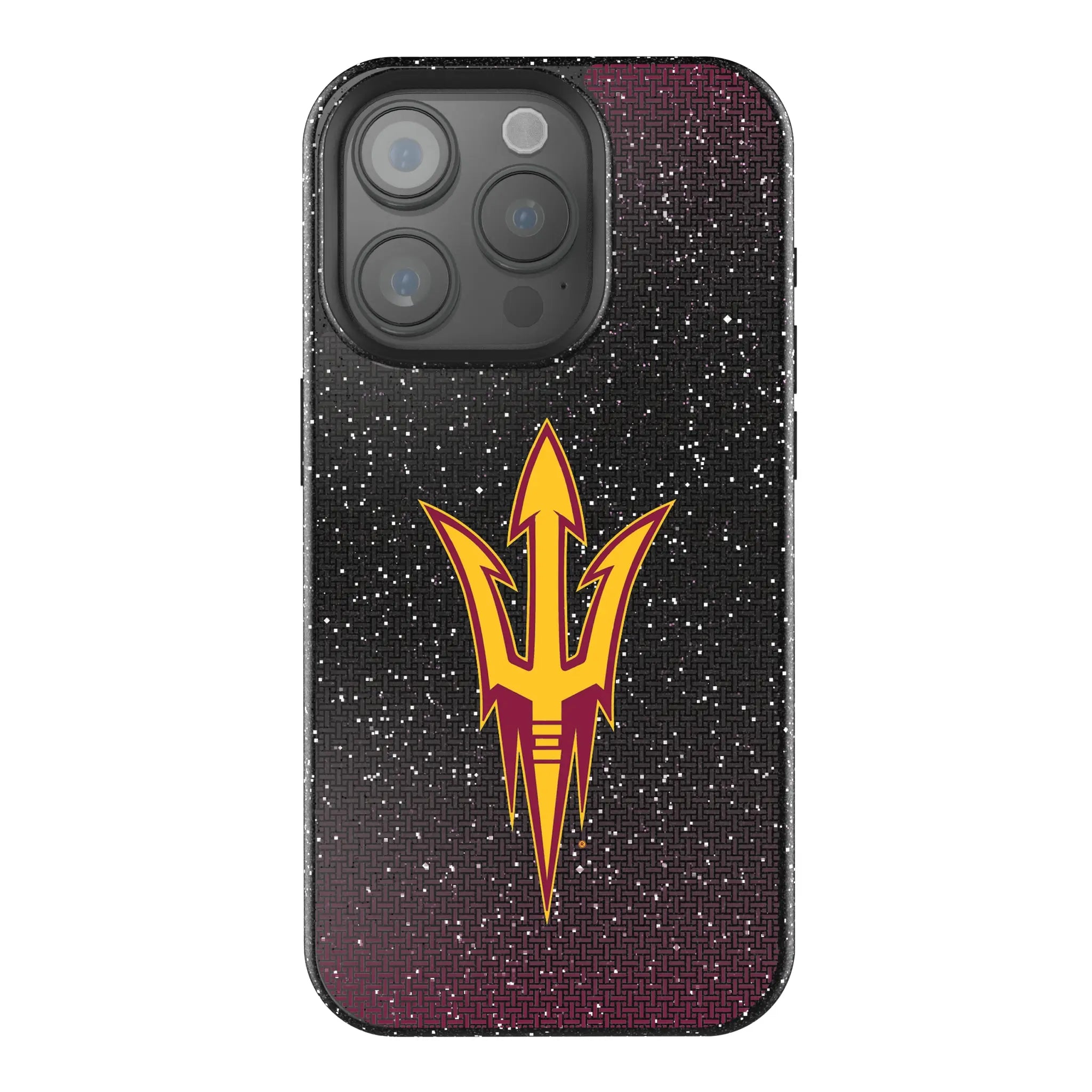 Arizona State University Sun Devils Linen Bling Phone Case for Apple iPhone
