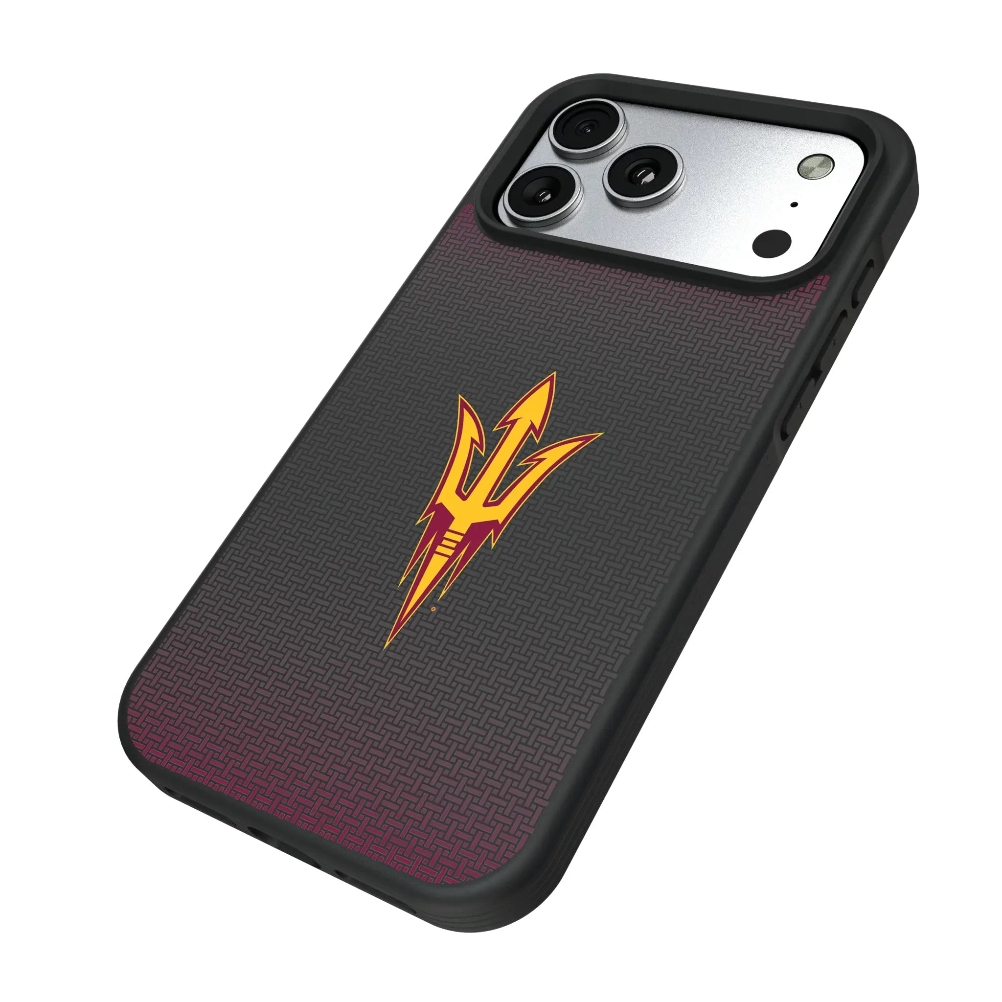 Arizona State University Sun Devils Linen Bump Phone Case for Apple iPhone