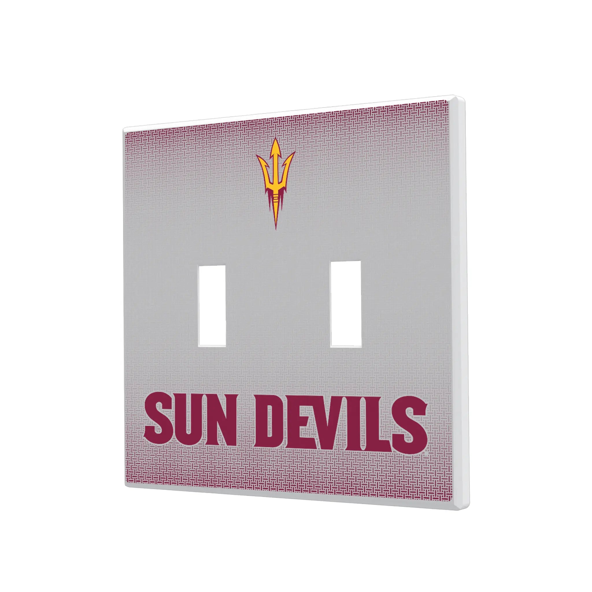 Arizona State University Sun Devils Linen Hidden-Screw Light Switch Plate