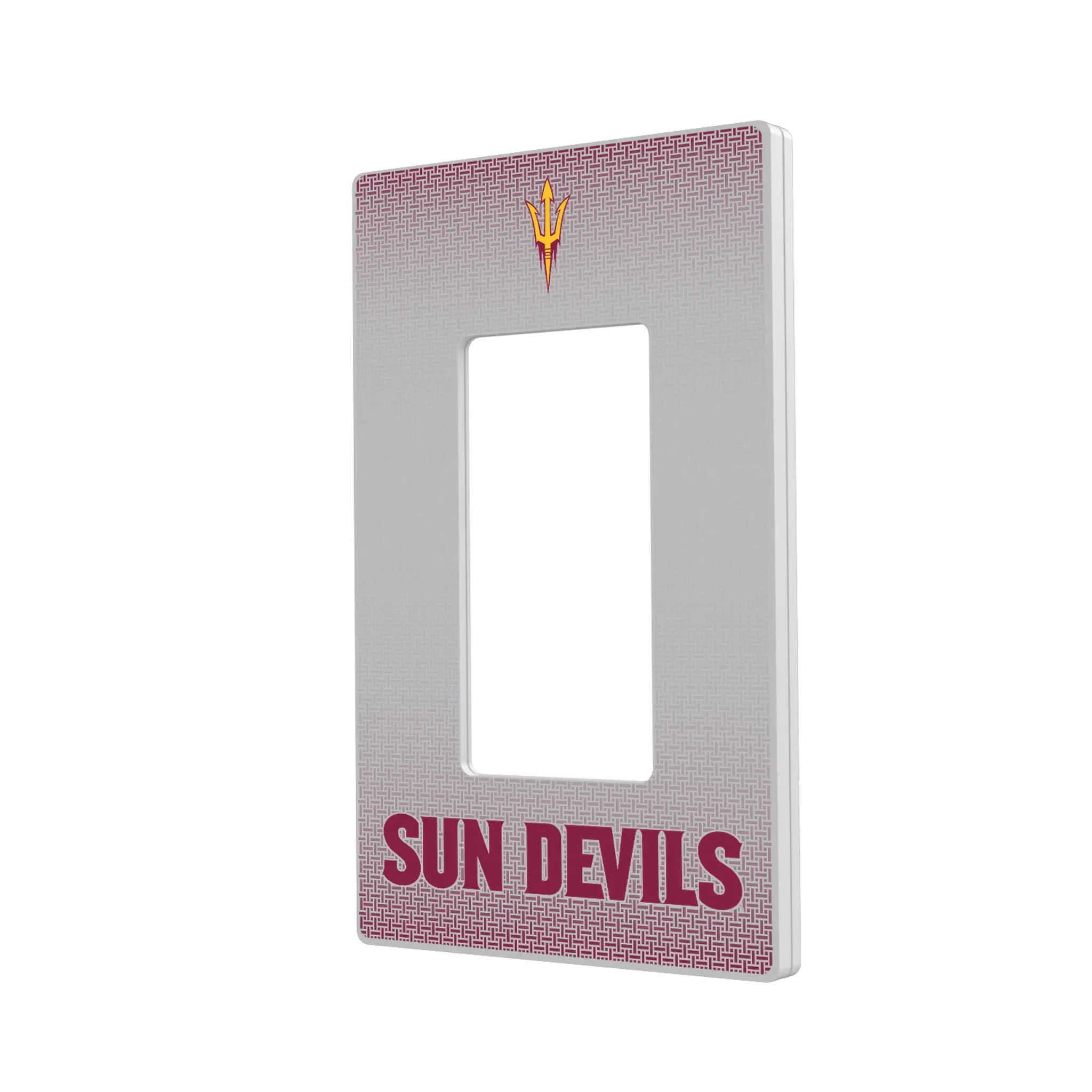Arizona State University Sun Devils Linen Hidden-Screw Light Switch Plate