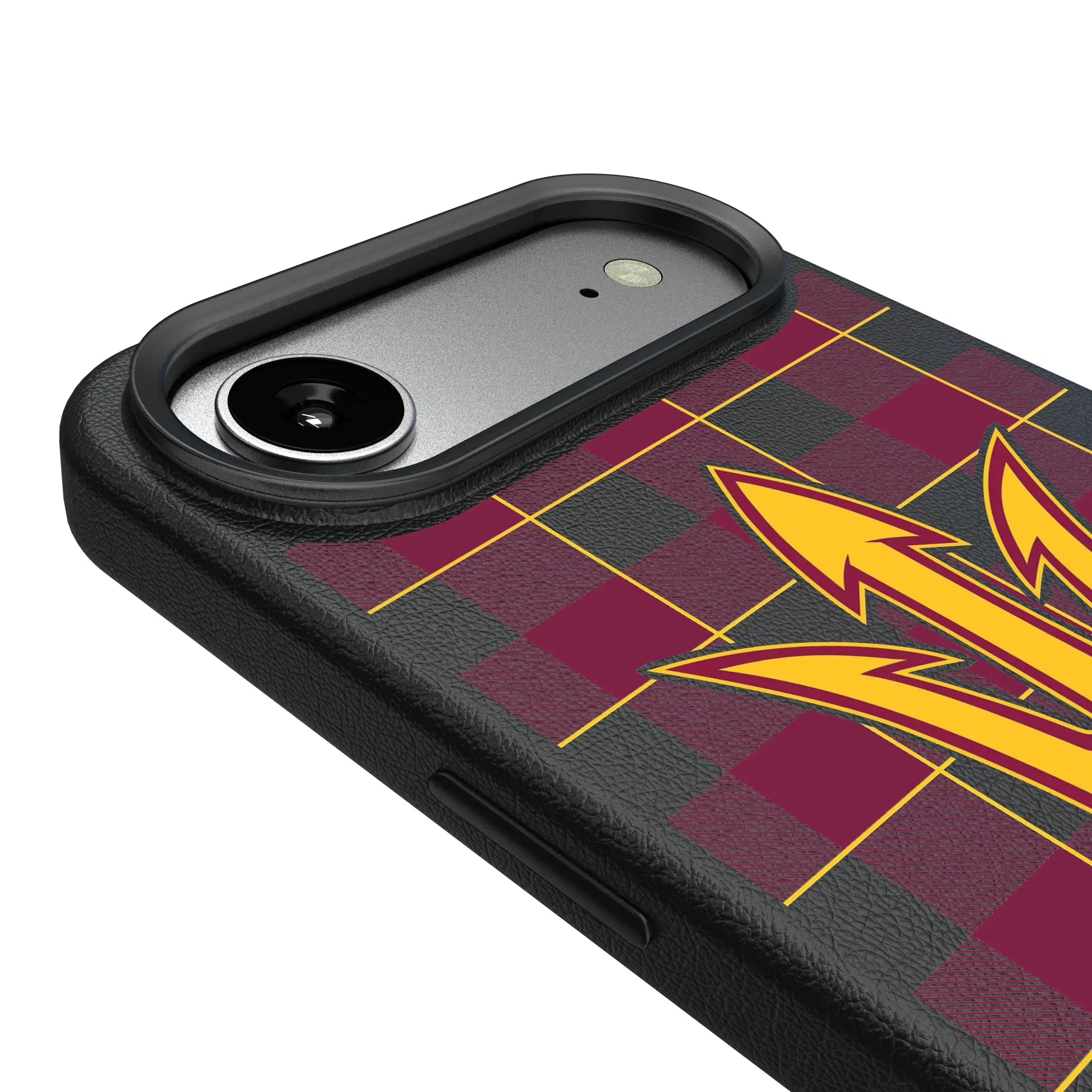 Arizona State University Sun Devils Plaid MagSafe Compatible Phone Case for Apple iPhone