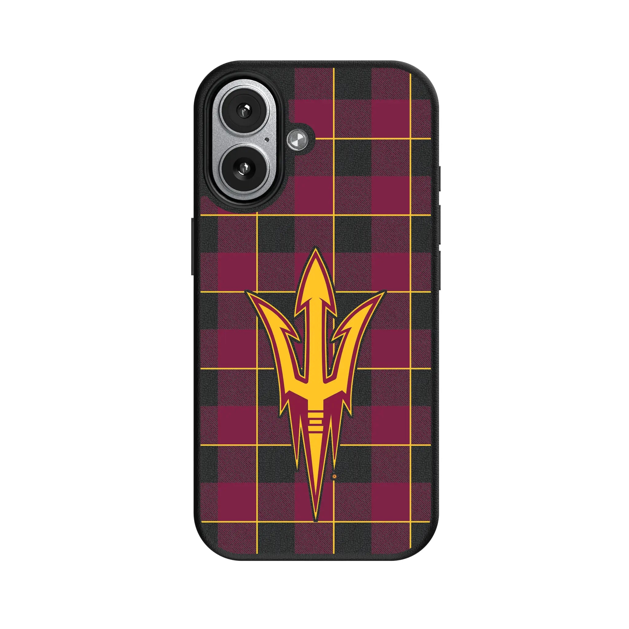 Arizona State University Sun Devils Plaid MagSafe Compatible Phone Case for Apple iPhone