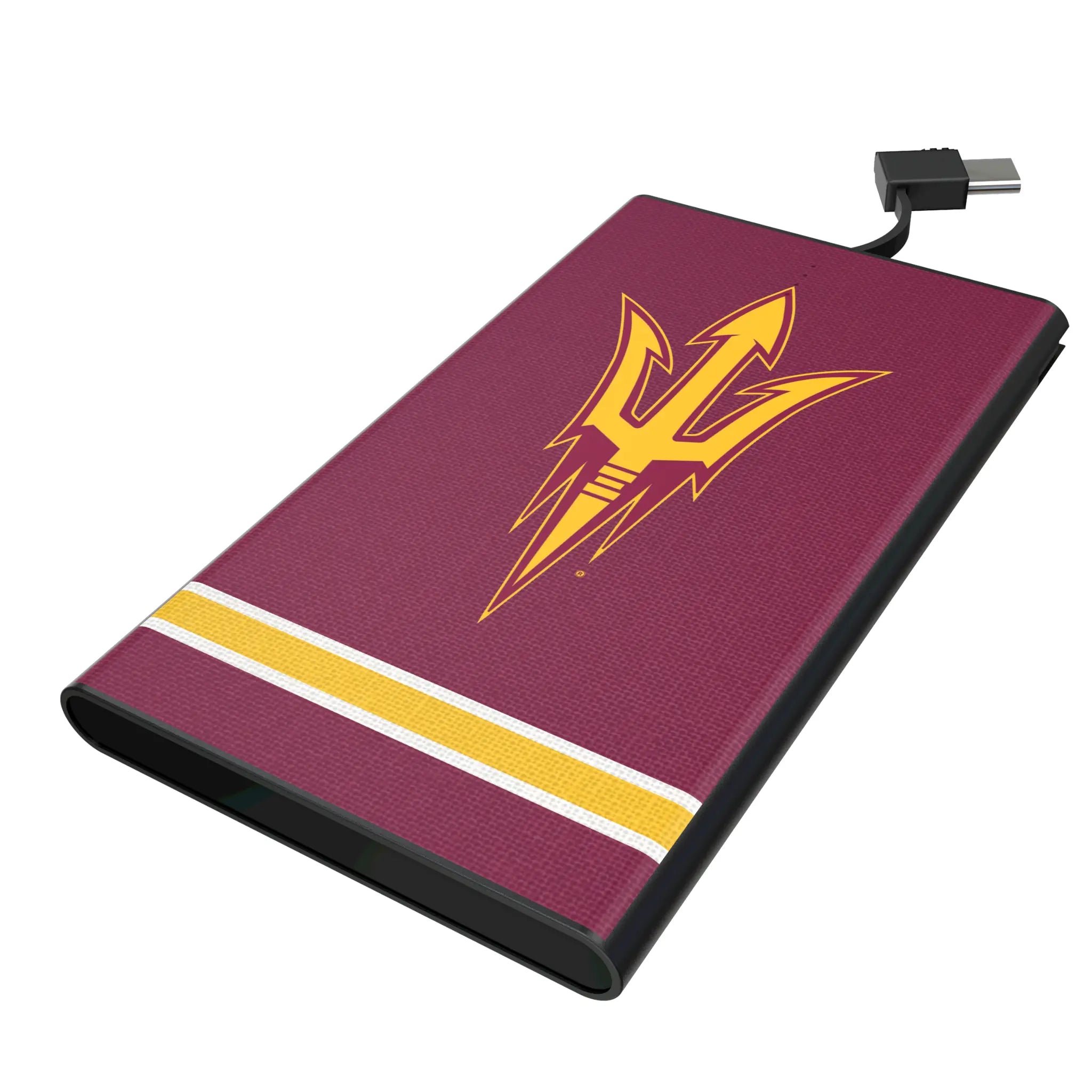 Arizona State University Sun Devils Stripe 5000mAh Flat Powerbank