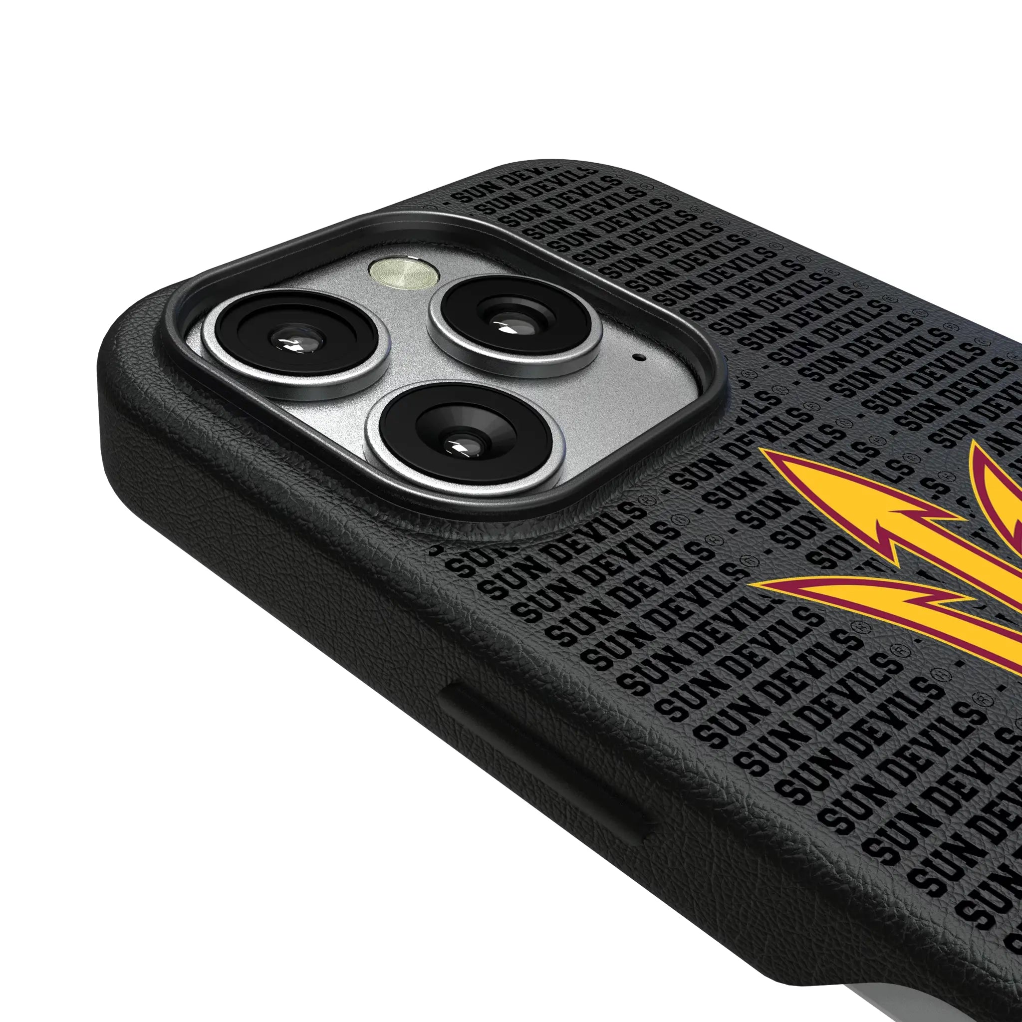 Arizona State University Sun Devils Text Backdrop MagSafe Compatible Phone Case for Apple iPhone