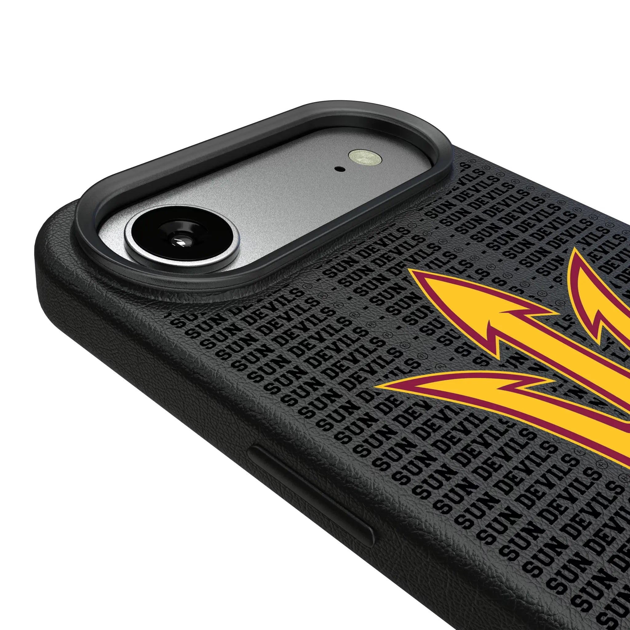 Arizona State University Sun Devils Text Backdrop MagSafe Compatible Phone Case for Apple iPhone