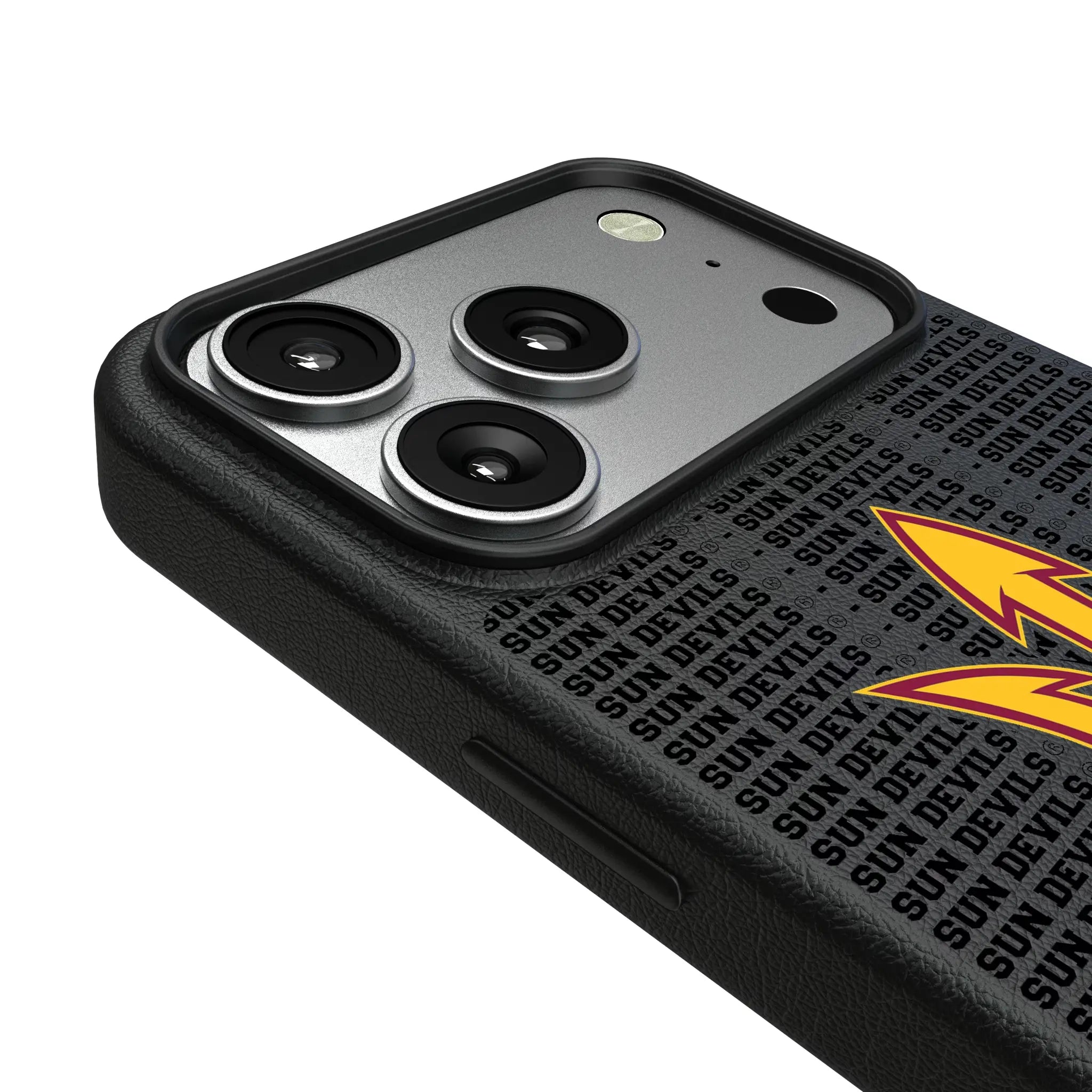 Arizona State University Sun Devils Text Backdrop MagSafe Compatible Phone Case for Apple iPhone