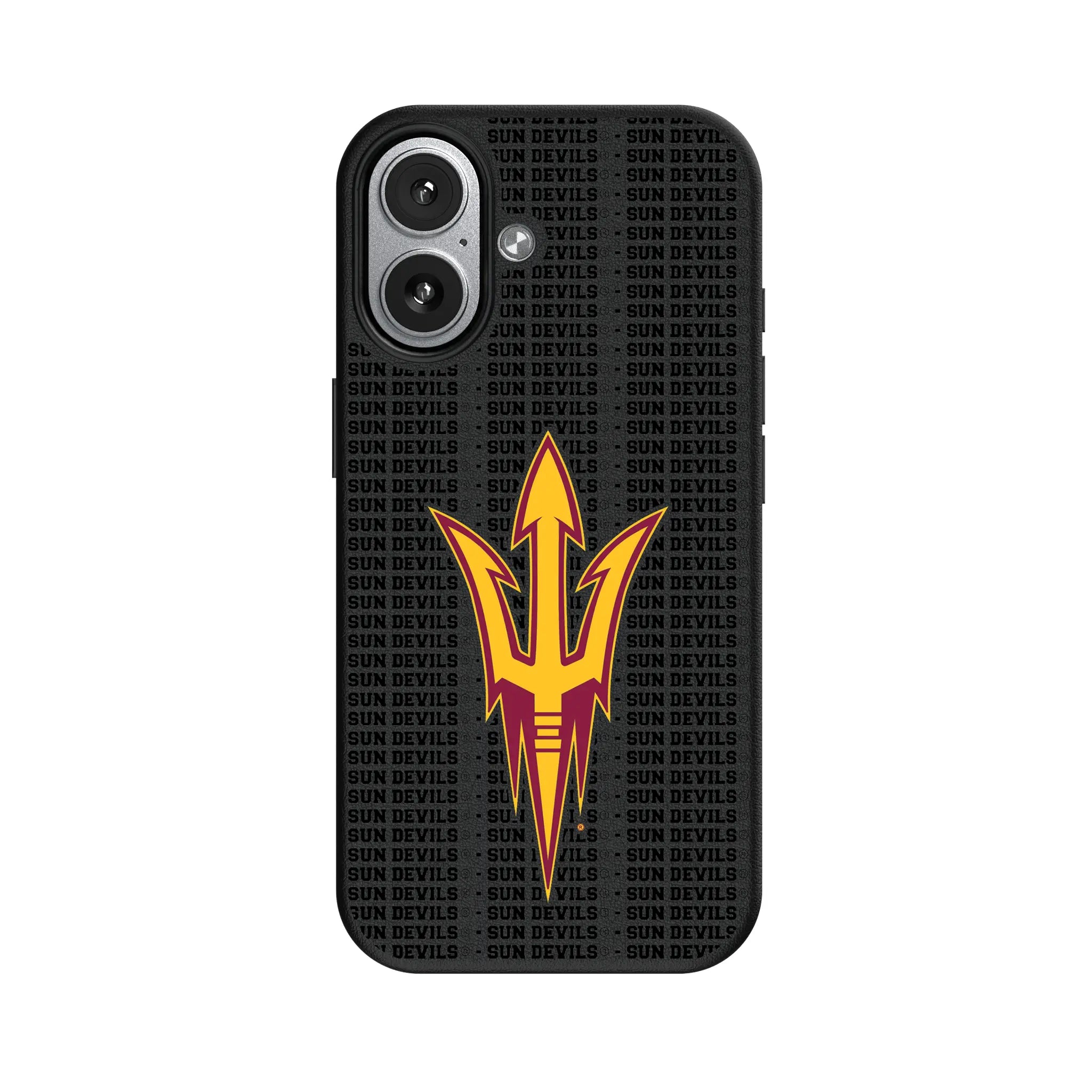 Arizona State University Sun Devils Text Backdrop MagSafe Compatible Phone Case for Apple iPhone