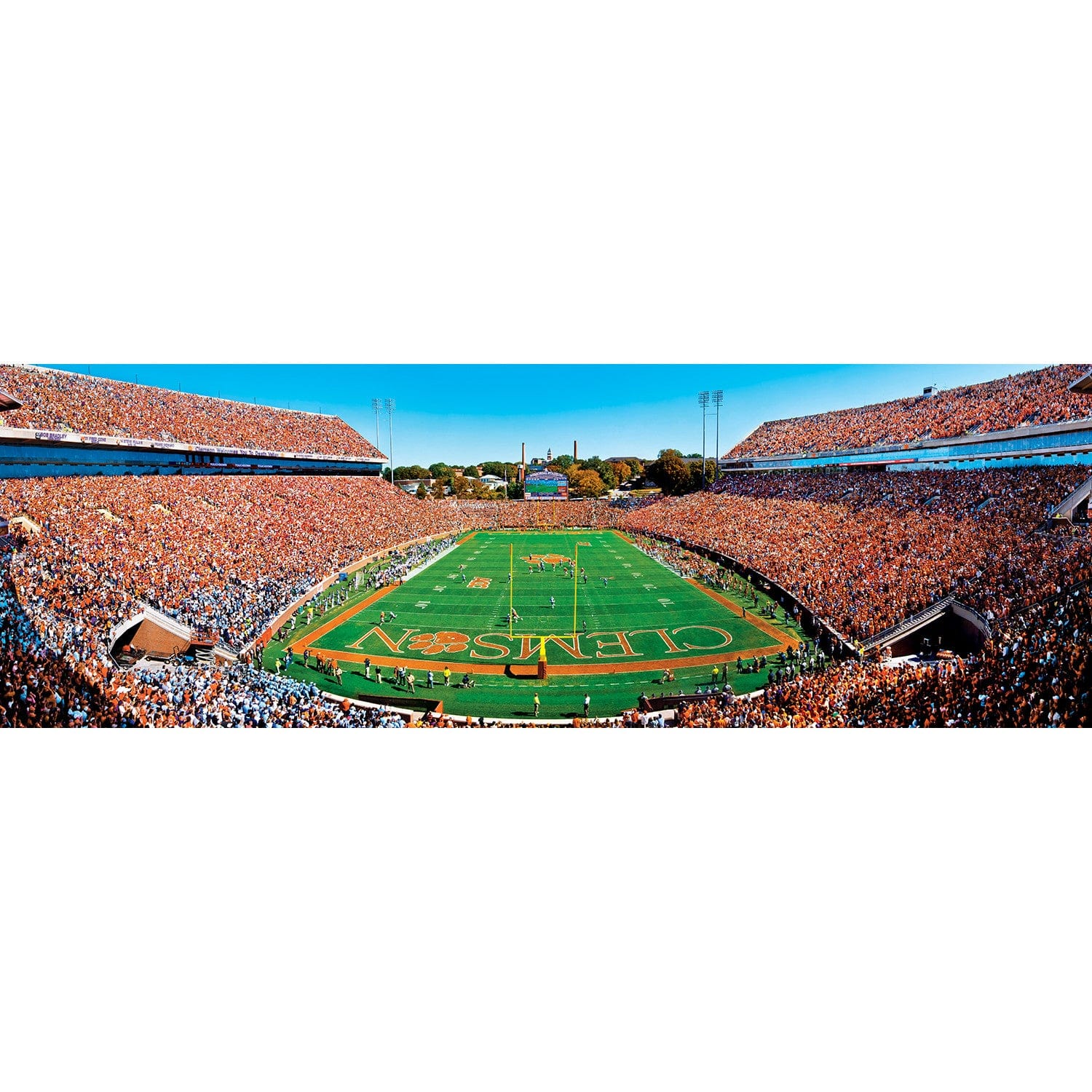 Clemson Tigers 1000 Piece Panoramic Jigsaw Puzzle - End View - Sports Gifts, Sports Memorabilia, Sports Collectibles, Fan Shop