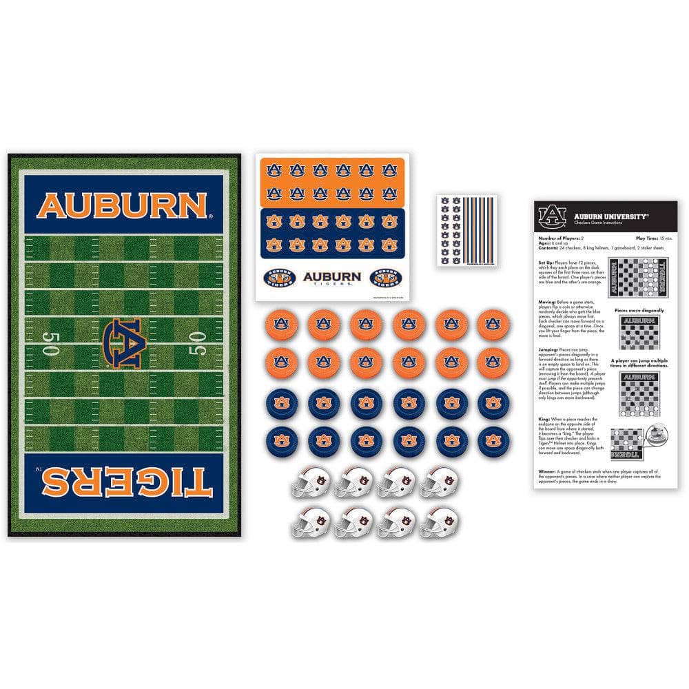 Auburn Tigers Checkers Game Set - Sports Gifts, Sports Memorabilia, Sports Collectibles, Fan Shop
