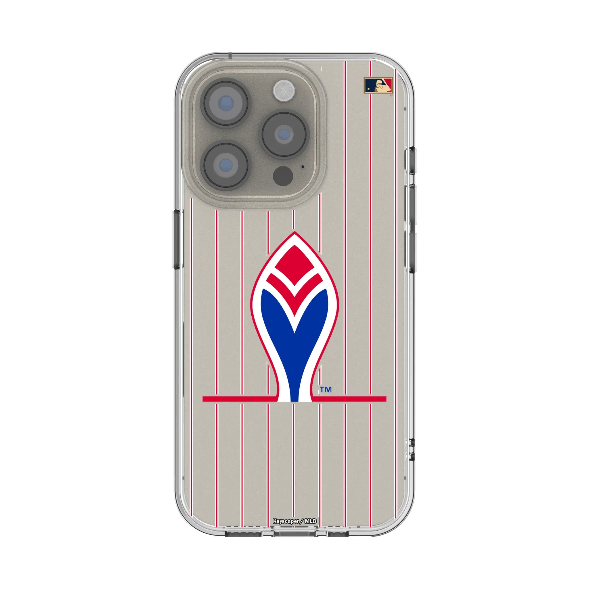 Atlanta Braves 1972-1975 - Cooperstown Collection Pinstripe Clear Phone Case for Apple iPhone