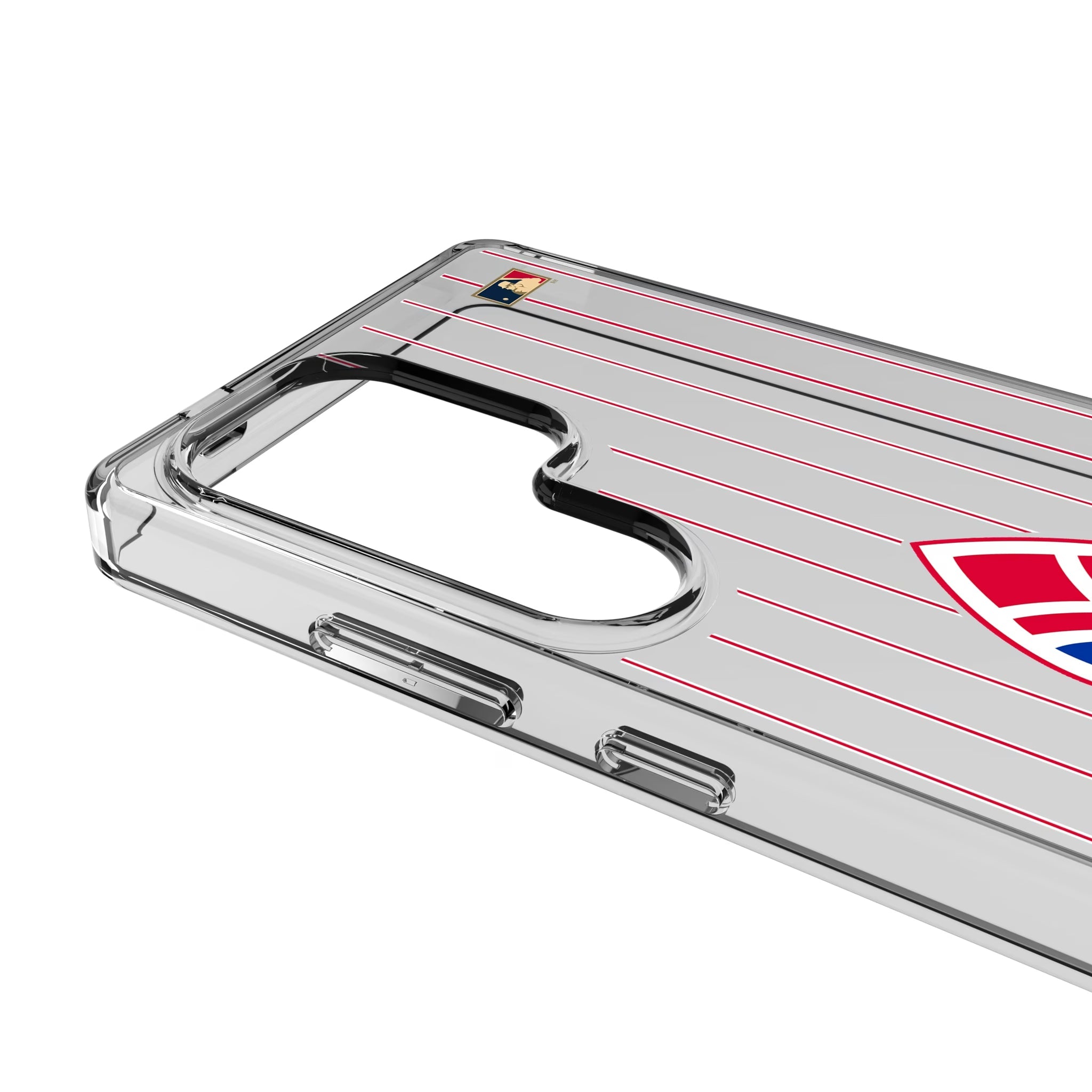 Atlanta Braves 1972-1975 - Cooperstown Collection Pinstripe Clear Phone Case for Samsung Galaxy - Sports Gifts, Sports Memorabilia, Sports Collectibles, Fan Shop