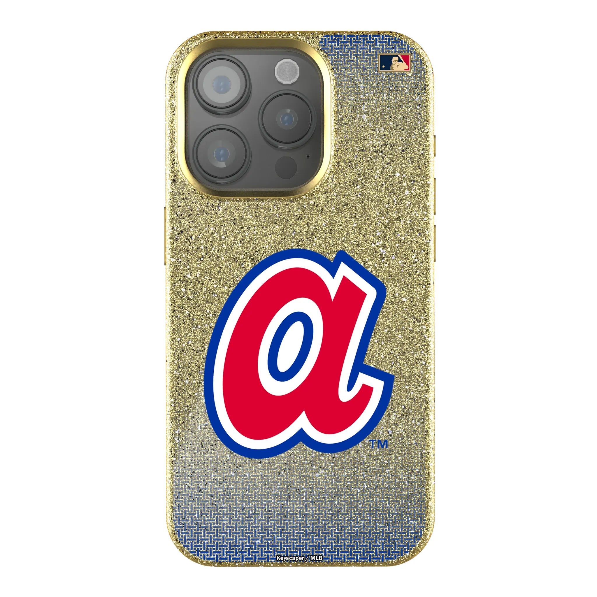 Atlanta Braves 1972-1980 - Cooperstown Collection Linen Bling Phone Case for Apple iPhone