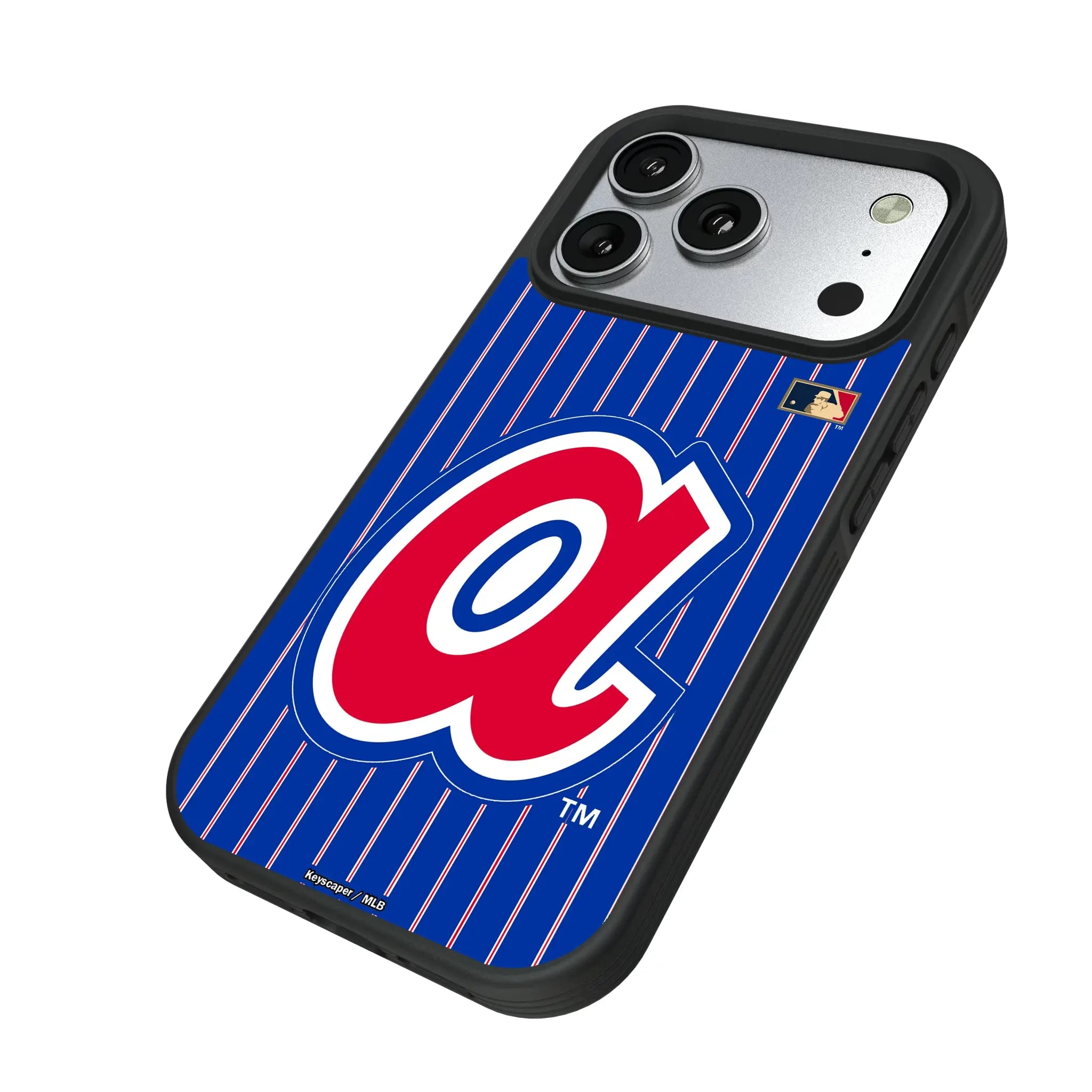 Atlanta Braves 1972-1980 - Cooperstown Collection Pinstripe Bump Phone Case
