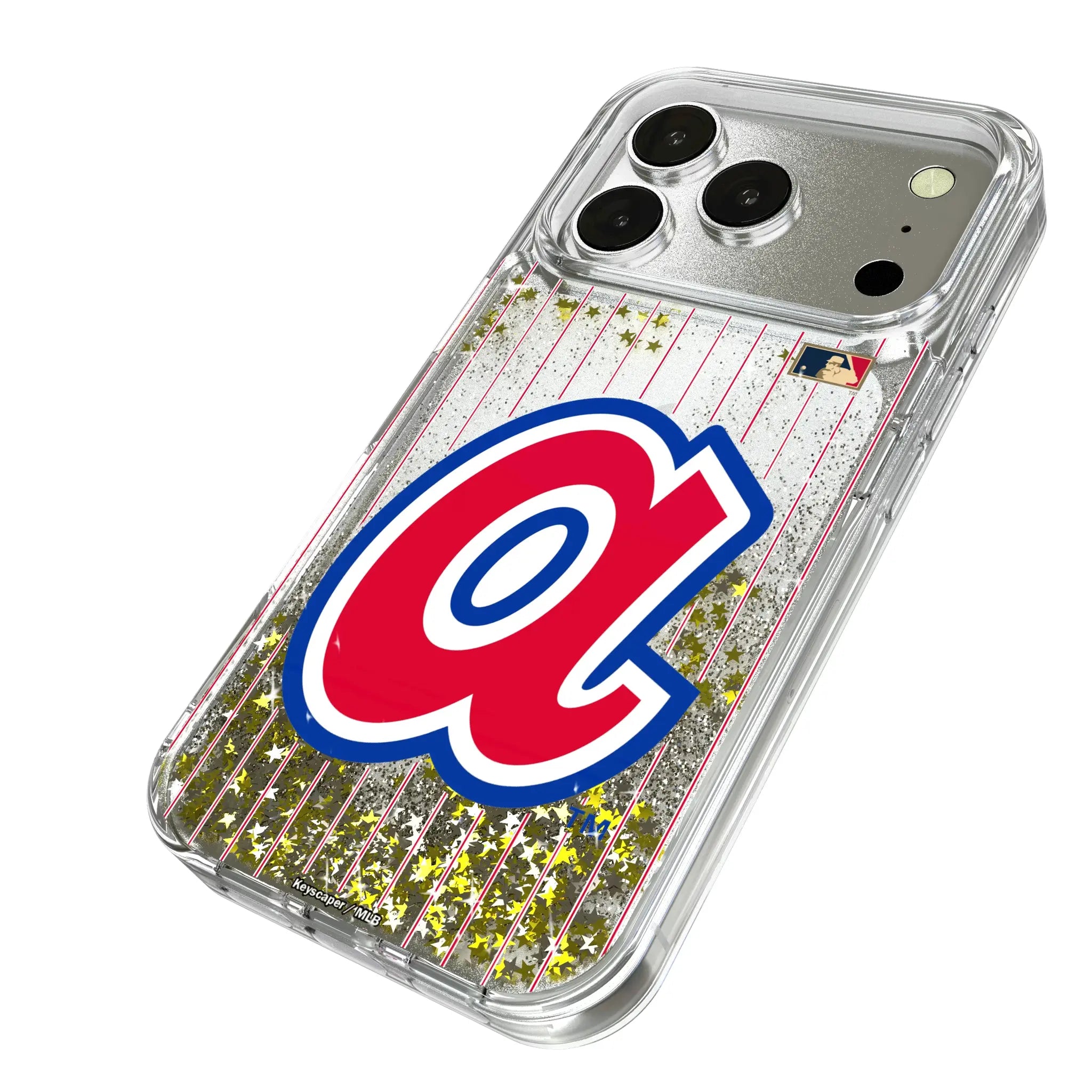 Atlanta Braves 1972-1980 - Cooperstown Collection Pinstripe Glitter Phone Case