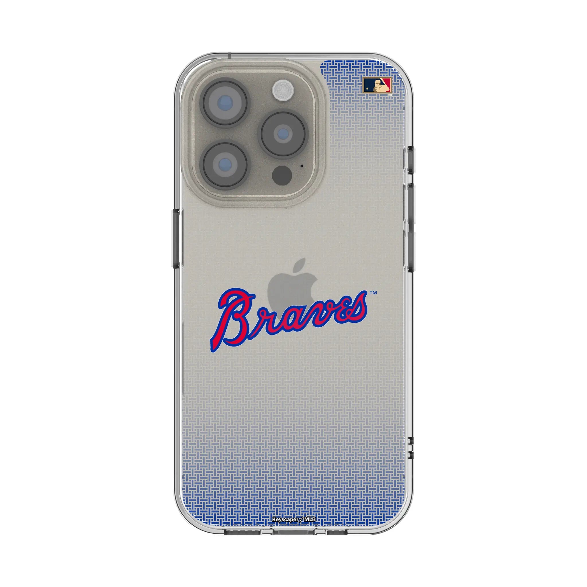 Atlanta Braves Home 2012 - Cooperstown Collection Linen Clear Phone Case for Apple iPhone