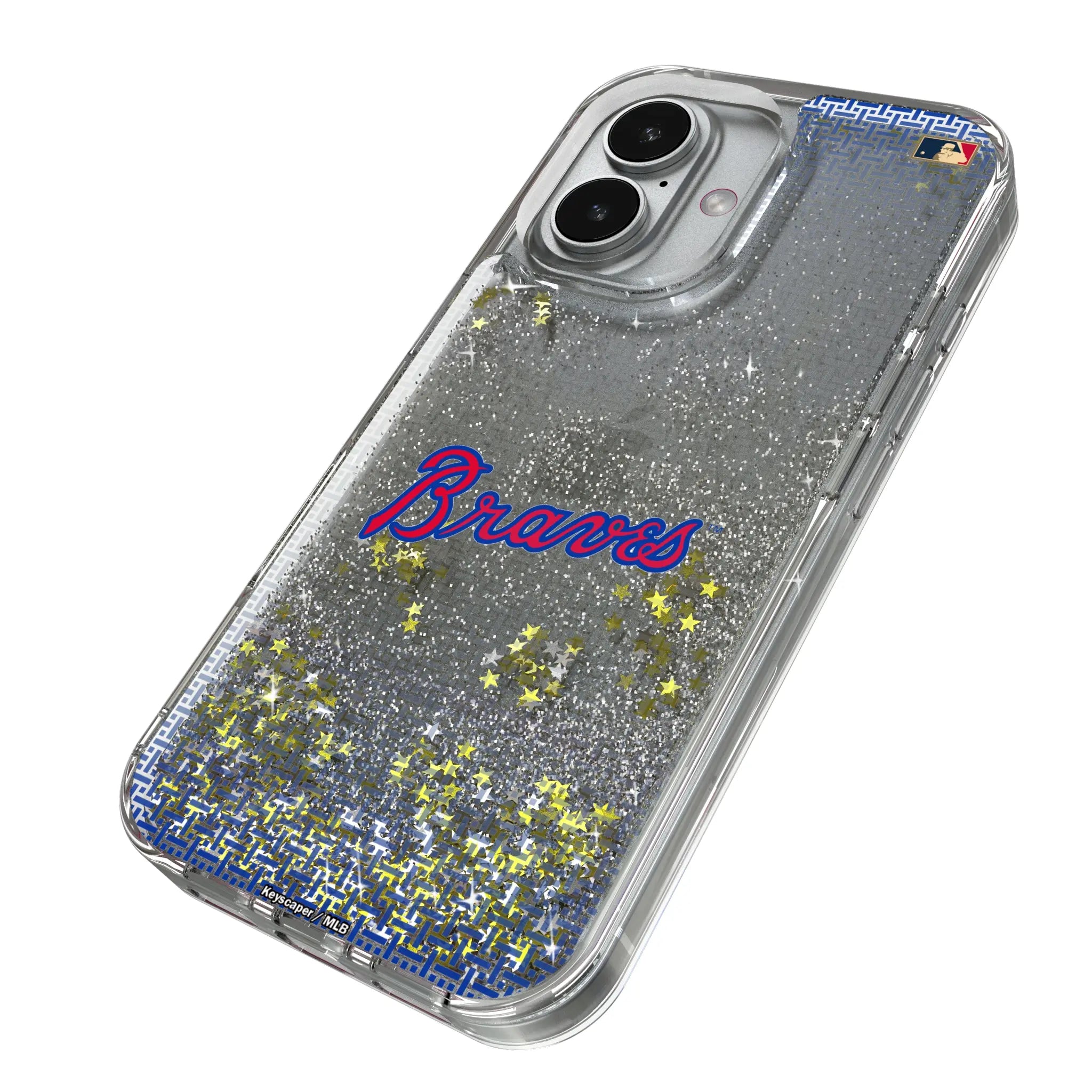 Atlanta Braves Home 2012 - Cooperstown Collection Linen Glitter Phone Case