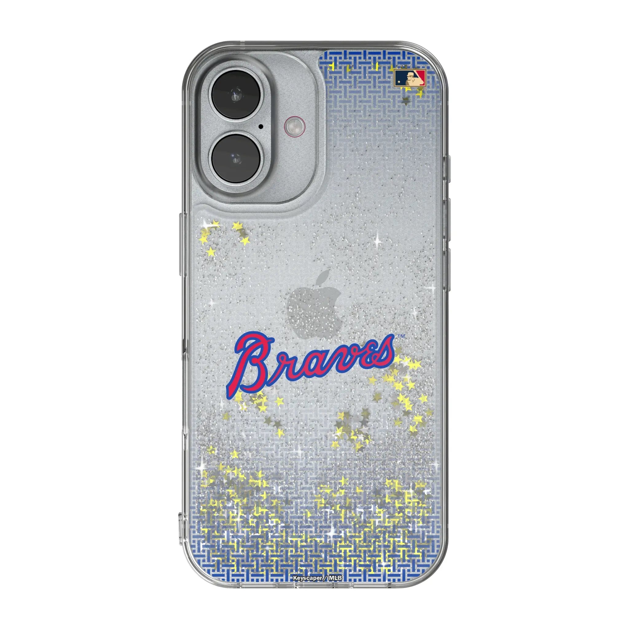 Atlanta Braves Home 2012 - Cooperstown Collection Linen Glitter Phone Case