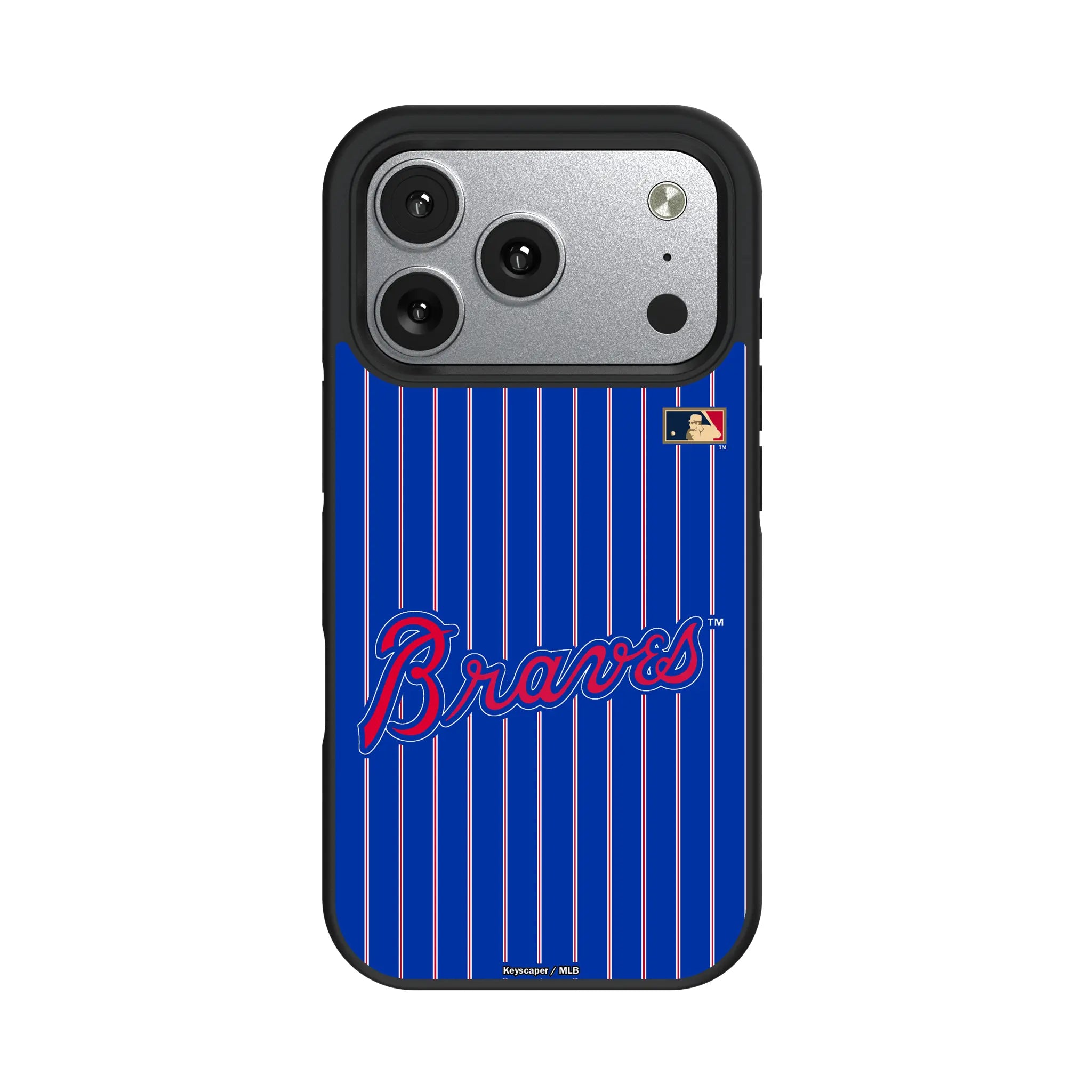 Atlanta Braves Home 2012 - Cooperstown Collection Pinstripe Bump Phone Case