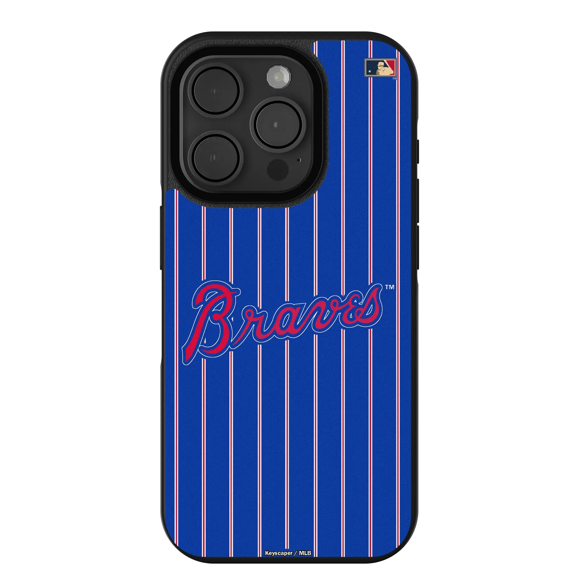 Atlanta Braves Home 2012 - Cooperstown Collection Pinstripe Bump Phone Case