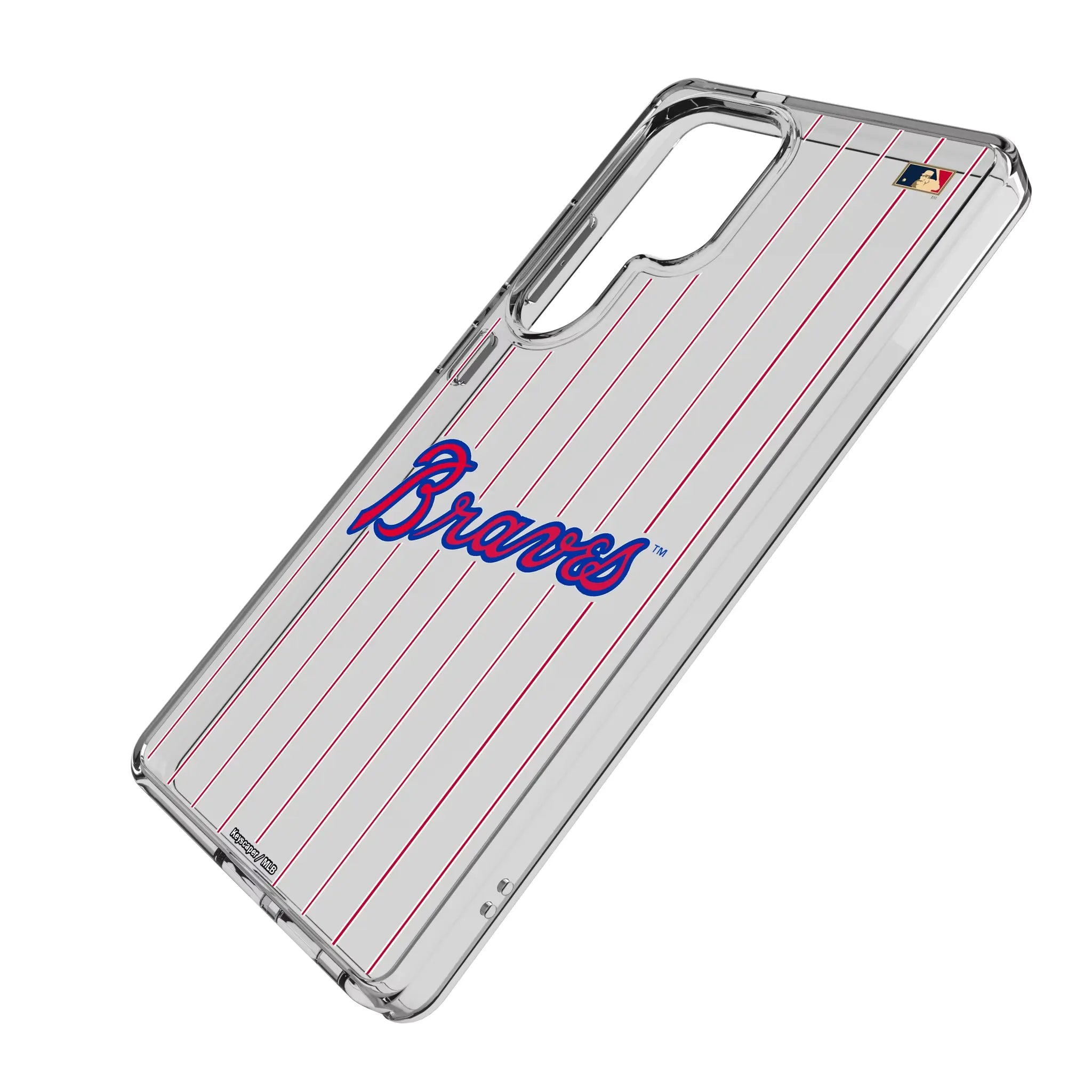 Atlanta Braves Home 2012 - Cooperstown Collection Pinstripe Clear Phone Case for Samsung Galaxy