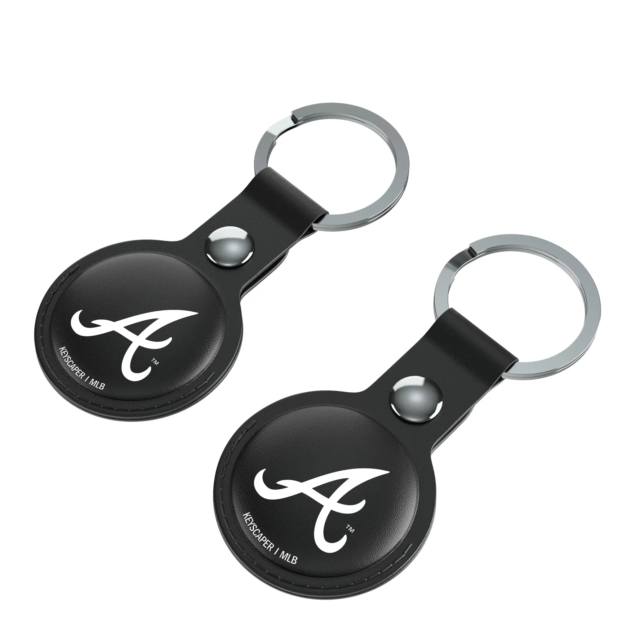 Atlanta Braves Insignia Black Airtag Holder 2-Pack