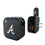 Atlanta Braves Linen 2 in 1 USB A/C Charger