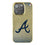 Atlanta Braves Linen Bling Phone Case for Apple iPhone