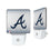 Atlanta Braves Linen Night Light 2-Pack