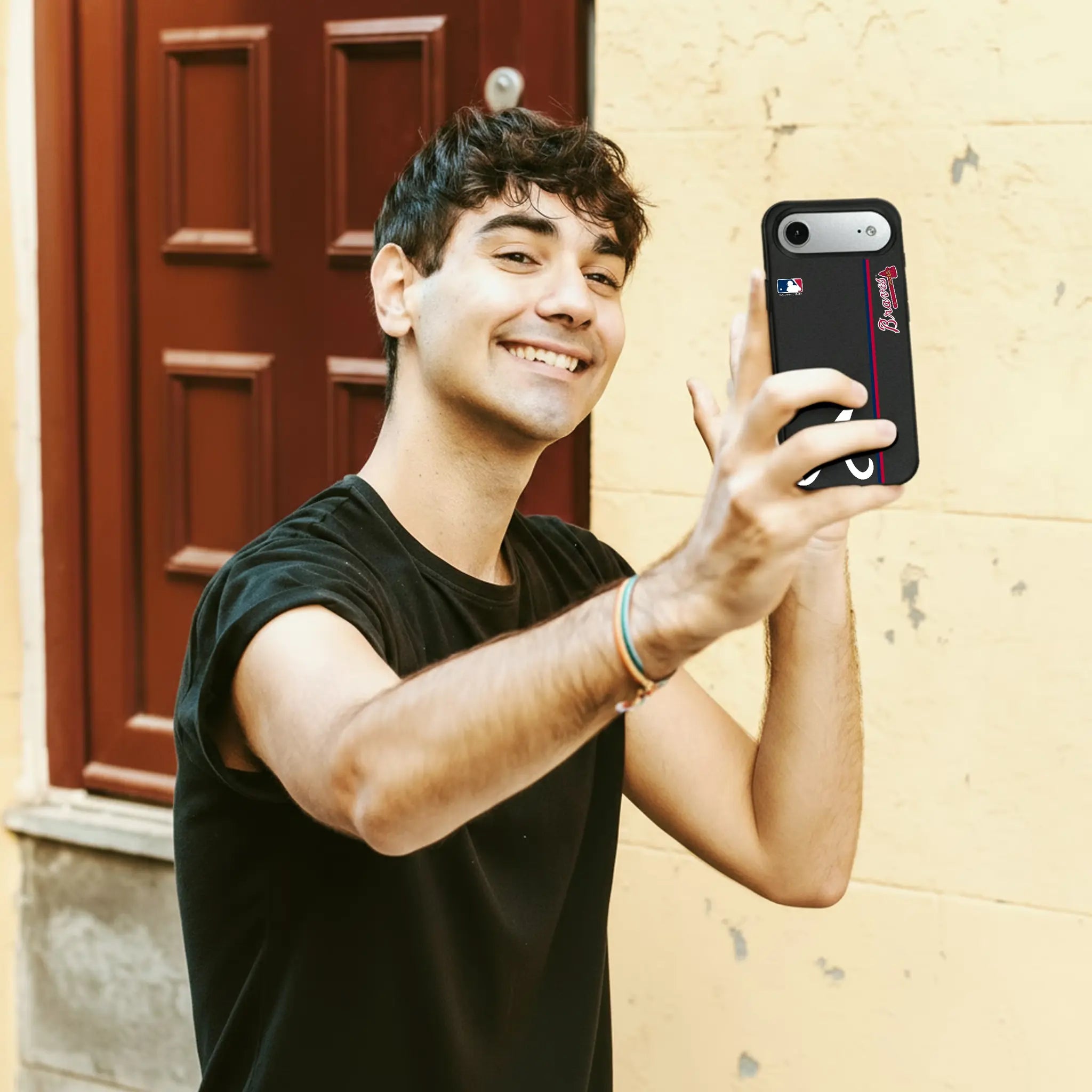 Atlanta Braves Sidebar MagSafe Compatible Phone Case for Apple iPhone