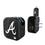 Atlanta Braves Text Backdrop 2 in 1 USB A/C Charger