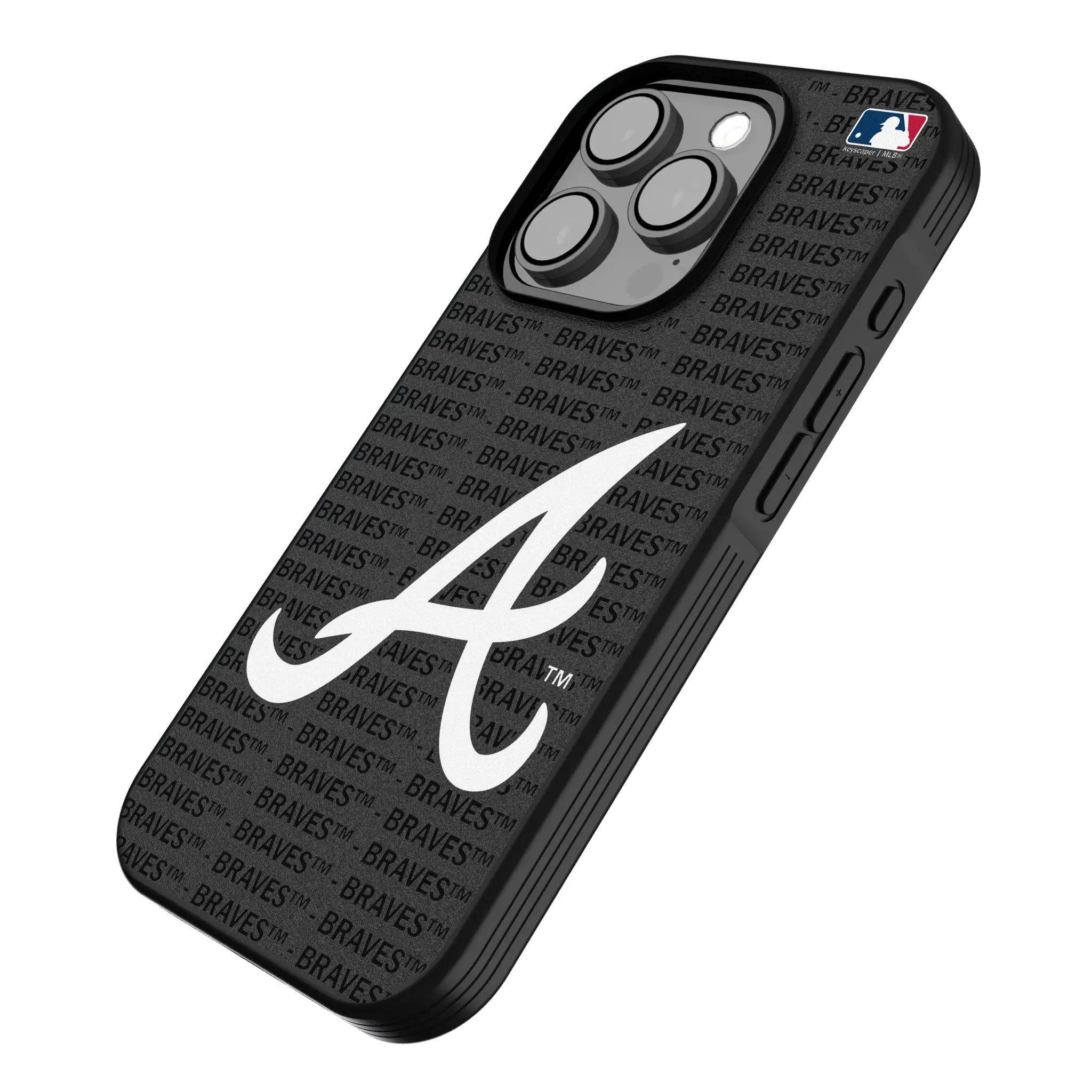 Atlanta Braves Text Backdrop Bump Phone Case
