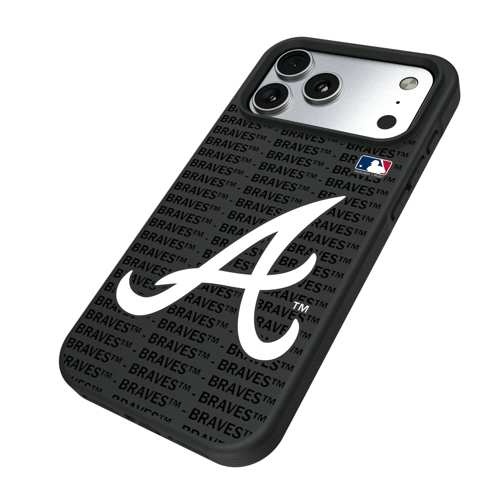 Atlanta Braves Text Backdrop Bump Phone Case