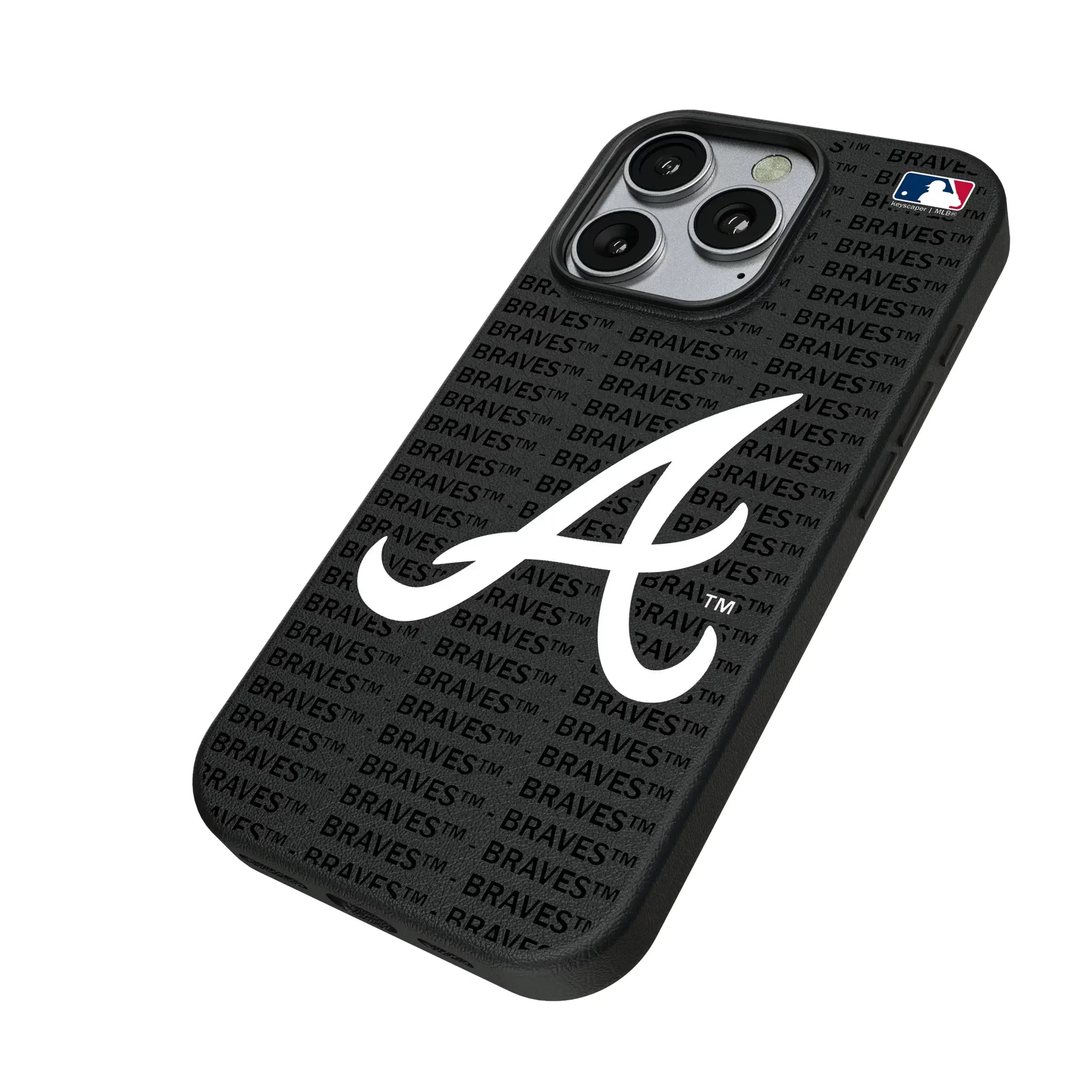 Atlanta Braves Text Backdrop MagSafe Compatible Phone Case for Apple iPhone