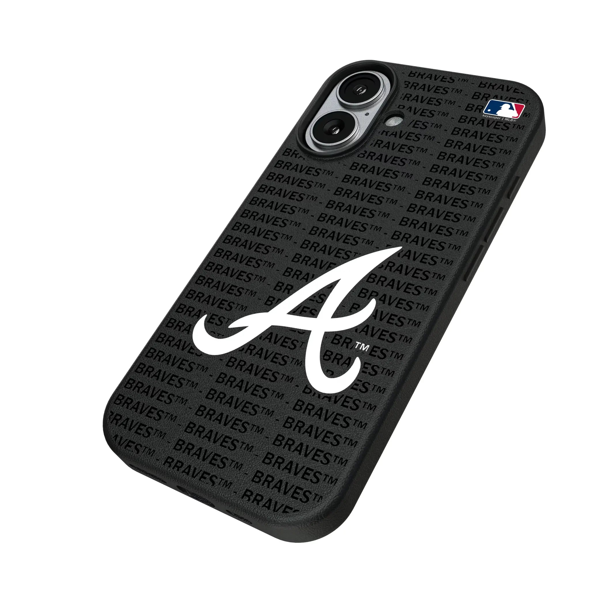 Atlanta Braves Text Backdrop MagSafe Compatible Phone Case for Apple iPhone