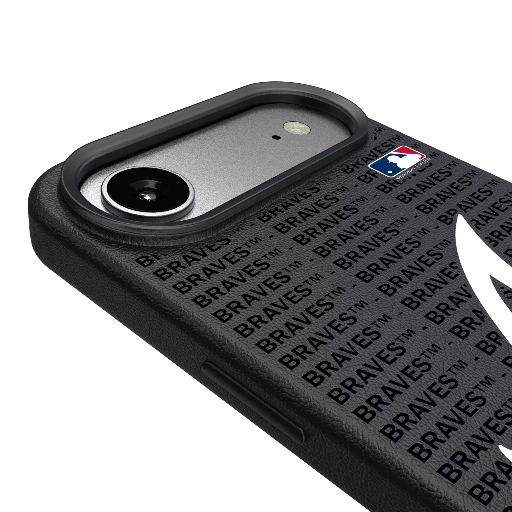 Atlanta Braves Text Backdrop MagSafe Compatible Phone Case for Apple iPhone