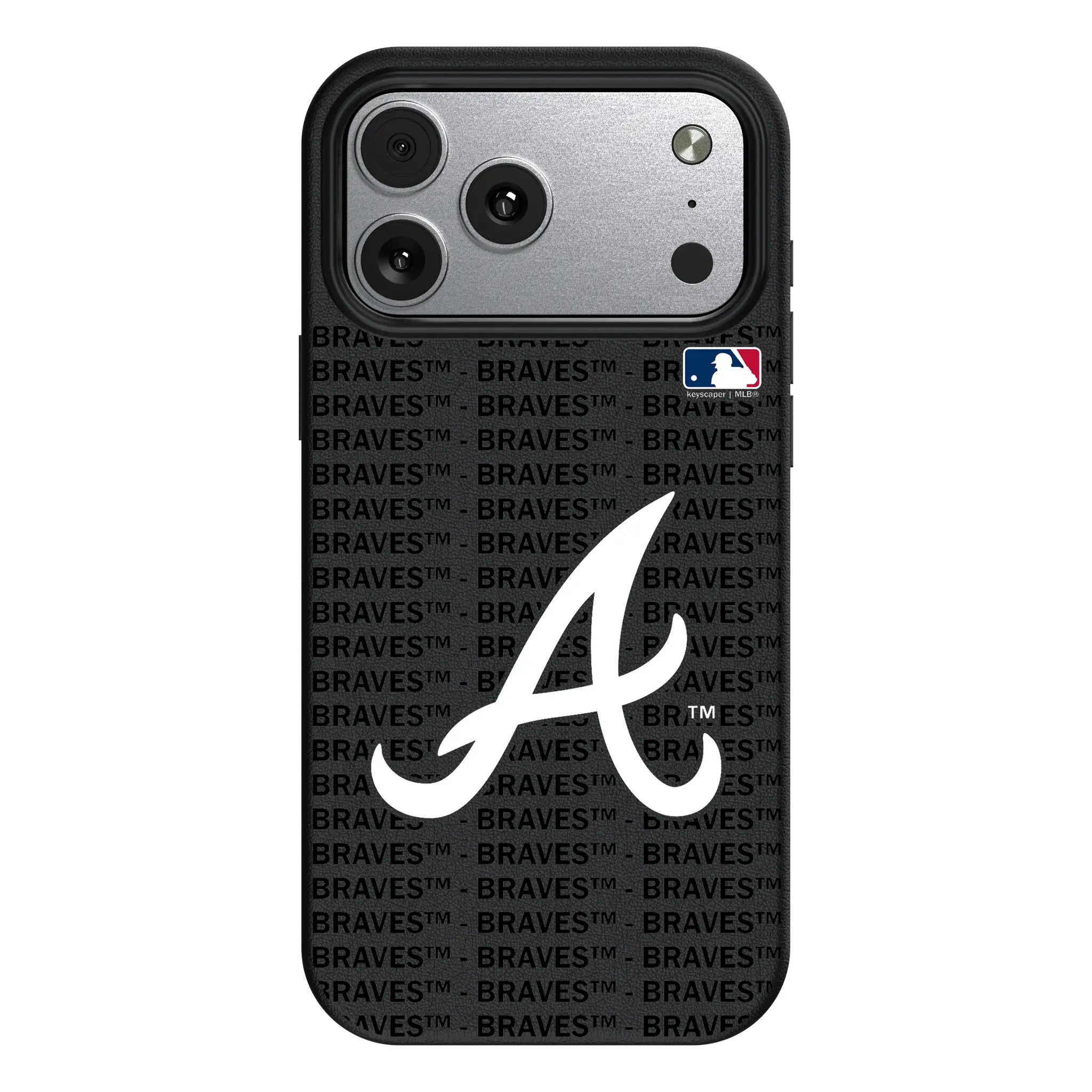 Atlanta Braves Text Backdrop MagSafe Compatible Phone Case for Apple iPhone