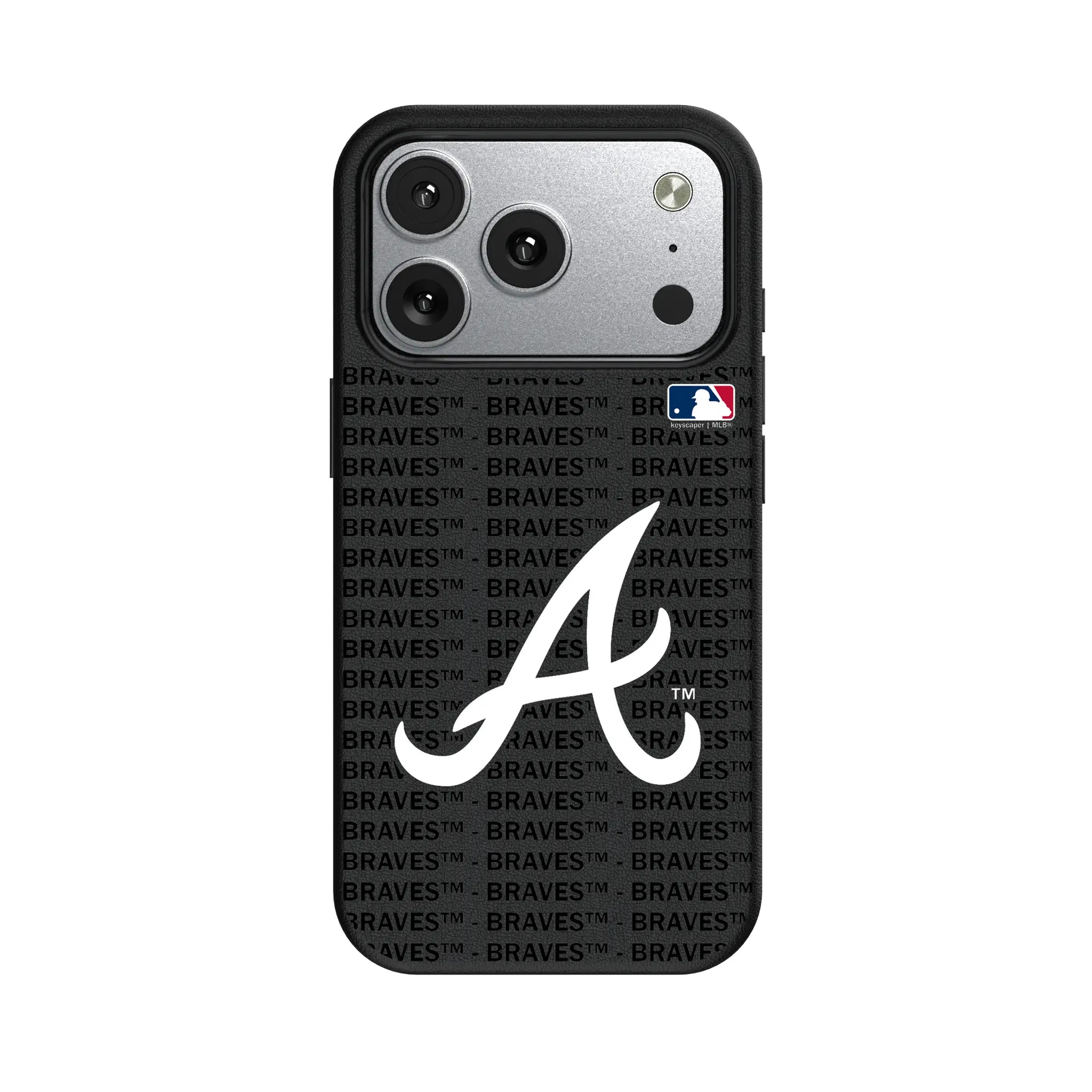 Atlanta Braves Text Backdrop MagSafe Compatible Phone Case for Apple iPhone
