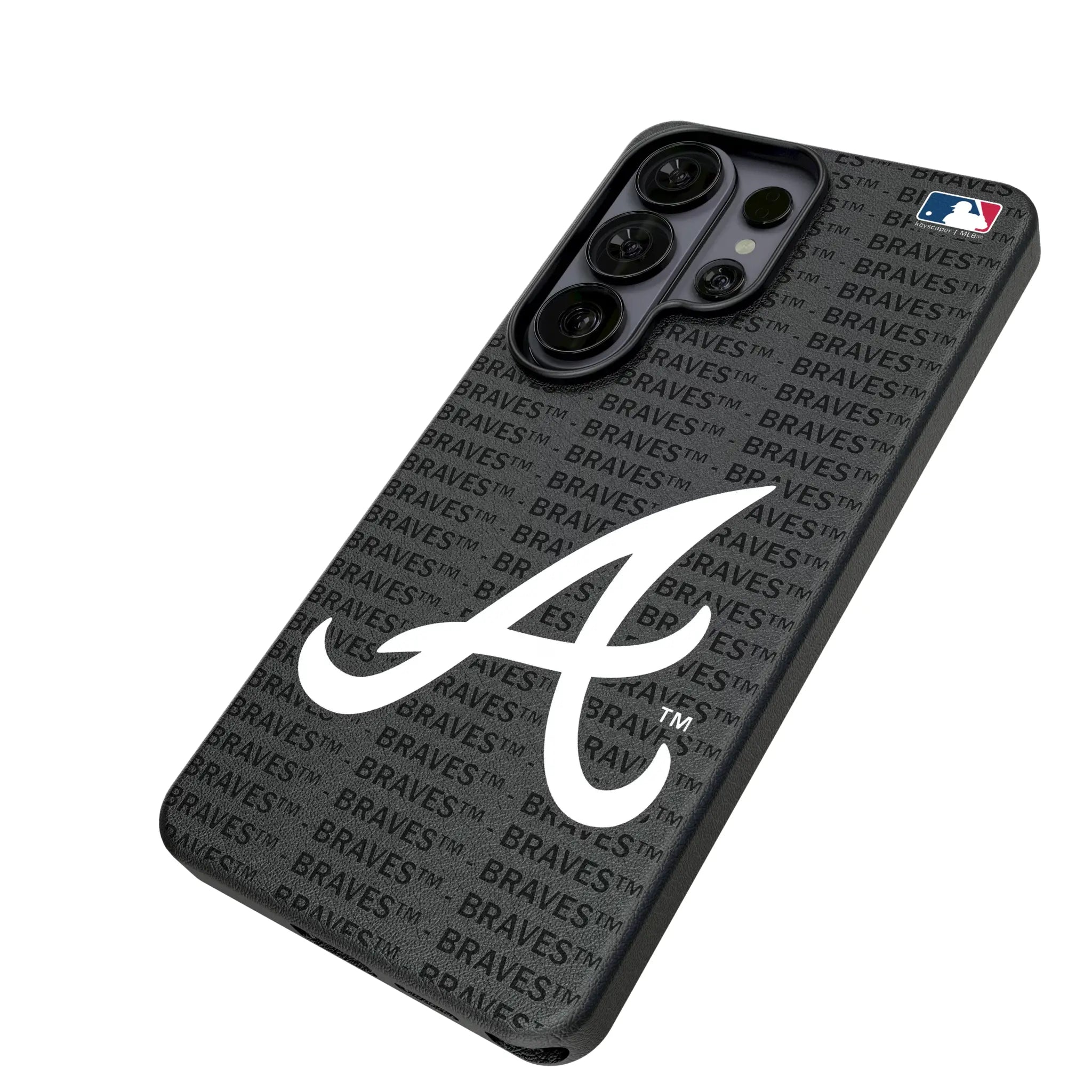 Atlanta Braves Text Backdrop MagSafe Compatible Phone Case for Samsung Galaxy
