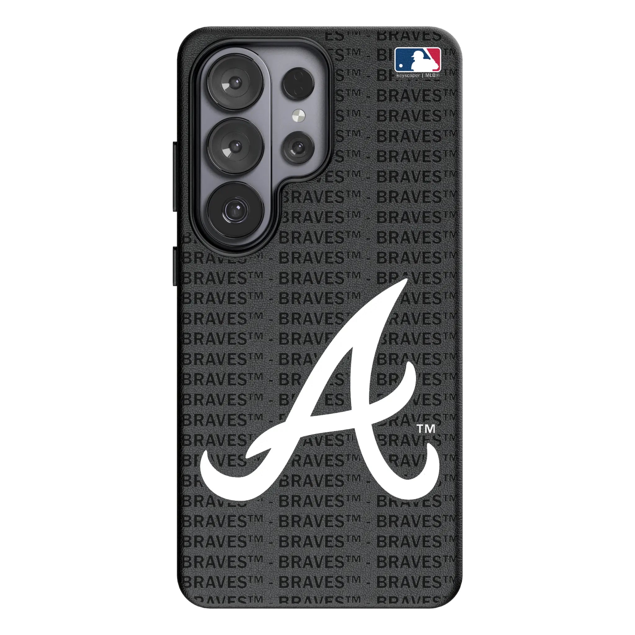 Atlanta Braves Text Backdrop MagSafe Compatible Phone Case for Samsung Galaxy