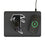 Atlanta Falcons Classic Linen 15-Watt Wireless Charger and Mouse Pad