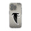 Atlanta Falcons Classic Linen Clear Phone Case for Apple iPhone