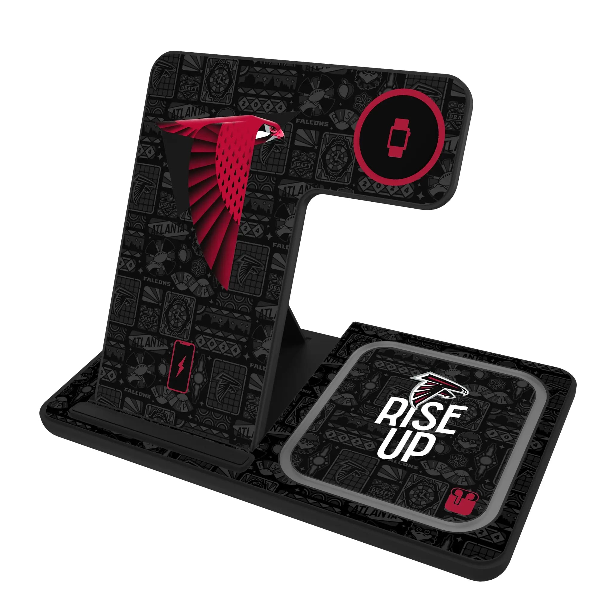 Atlanta Falcons 2024 Illustrated Limited Edition 3 in 1 Charging Station
